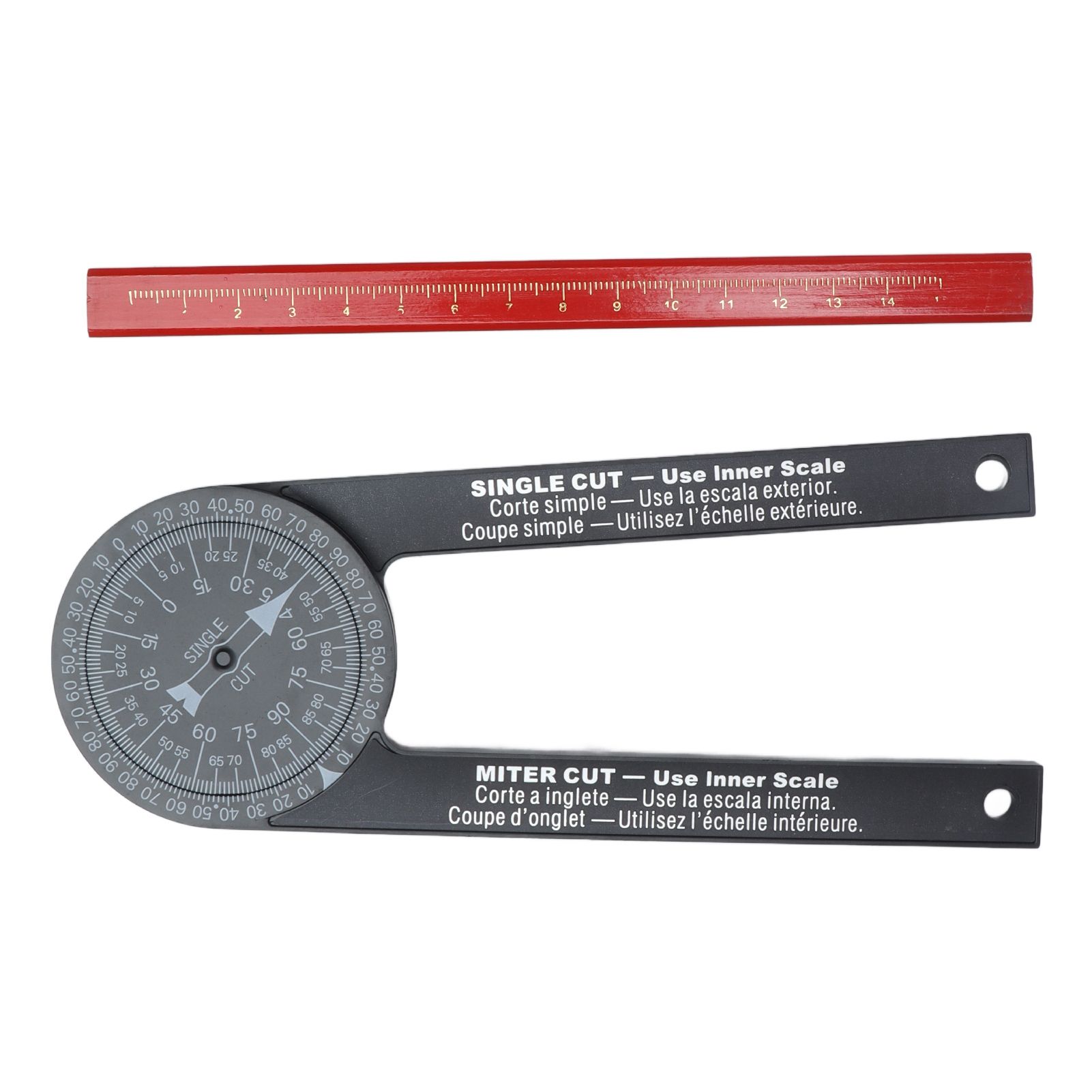 Angle Finder 360 Degrees Easy Measurement Free Rotation Portable Size Accurate Miter Saw Protractor for Woodworking - Image 4