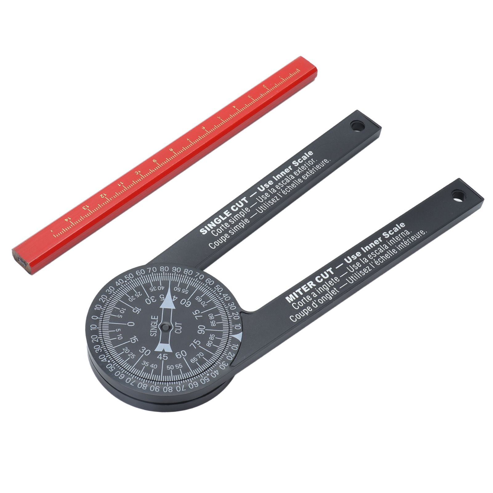 Angle Finder 360 Degrees Easy Measurement Free Rotation Portable Size Accurate Miter Saw Protractor for Woodworking - Image 6