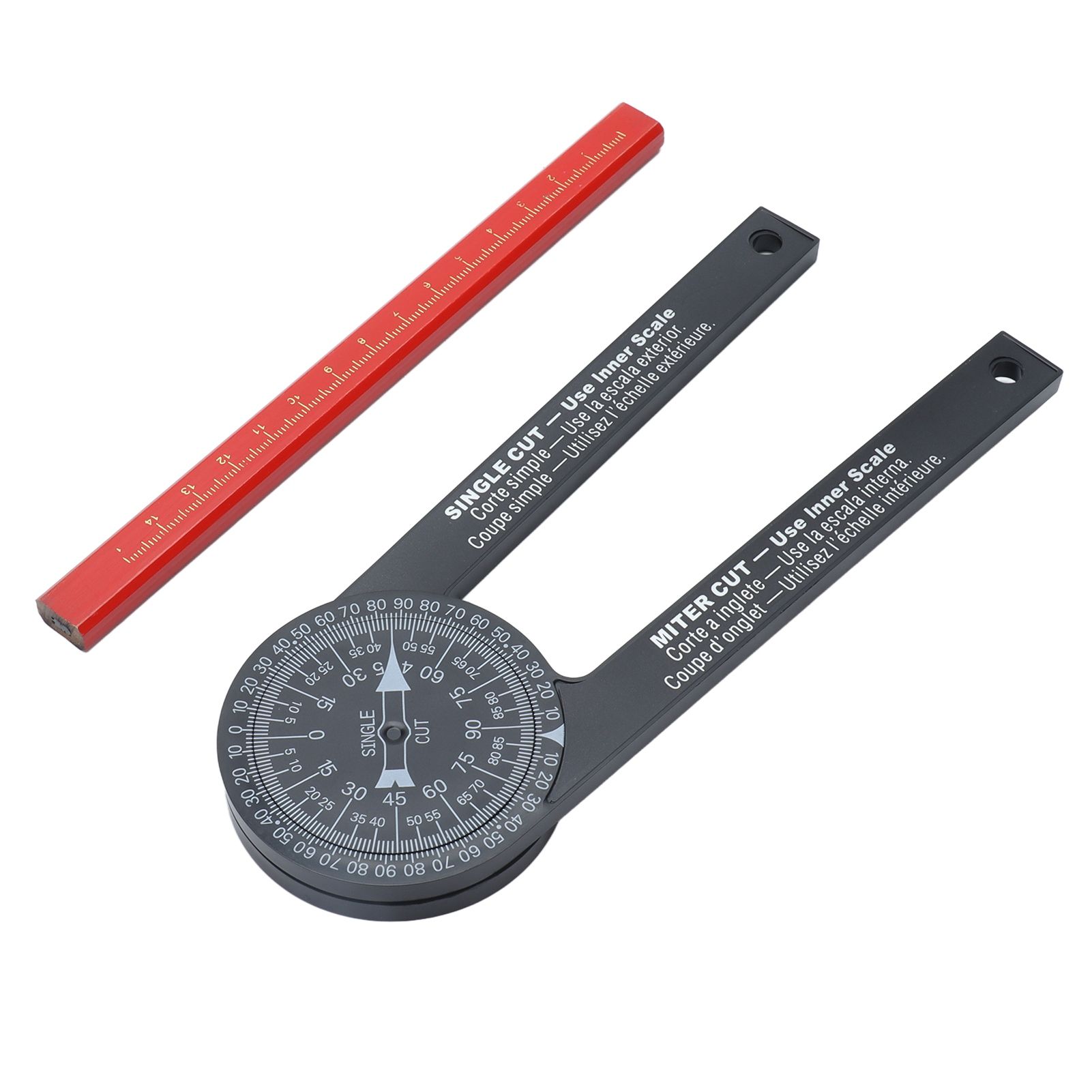 Angle Finder 360 Degrees Easy Measurement Free Rotation Portable Size Accurate Miter Saw Protractor for Woodworking - Image 7