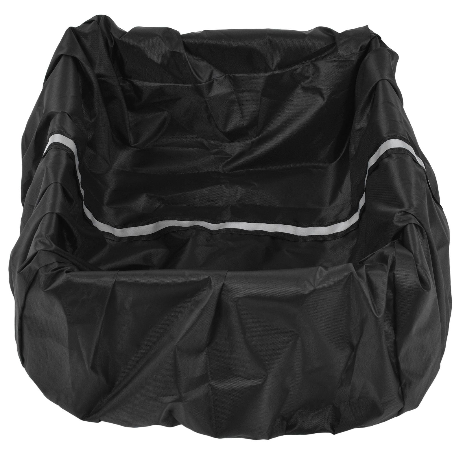 Bike Basket Cover Black Snow Defence Waterproof Dustproof Lightweight Reflect Light Bike Basket Liner - Image 3