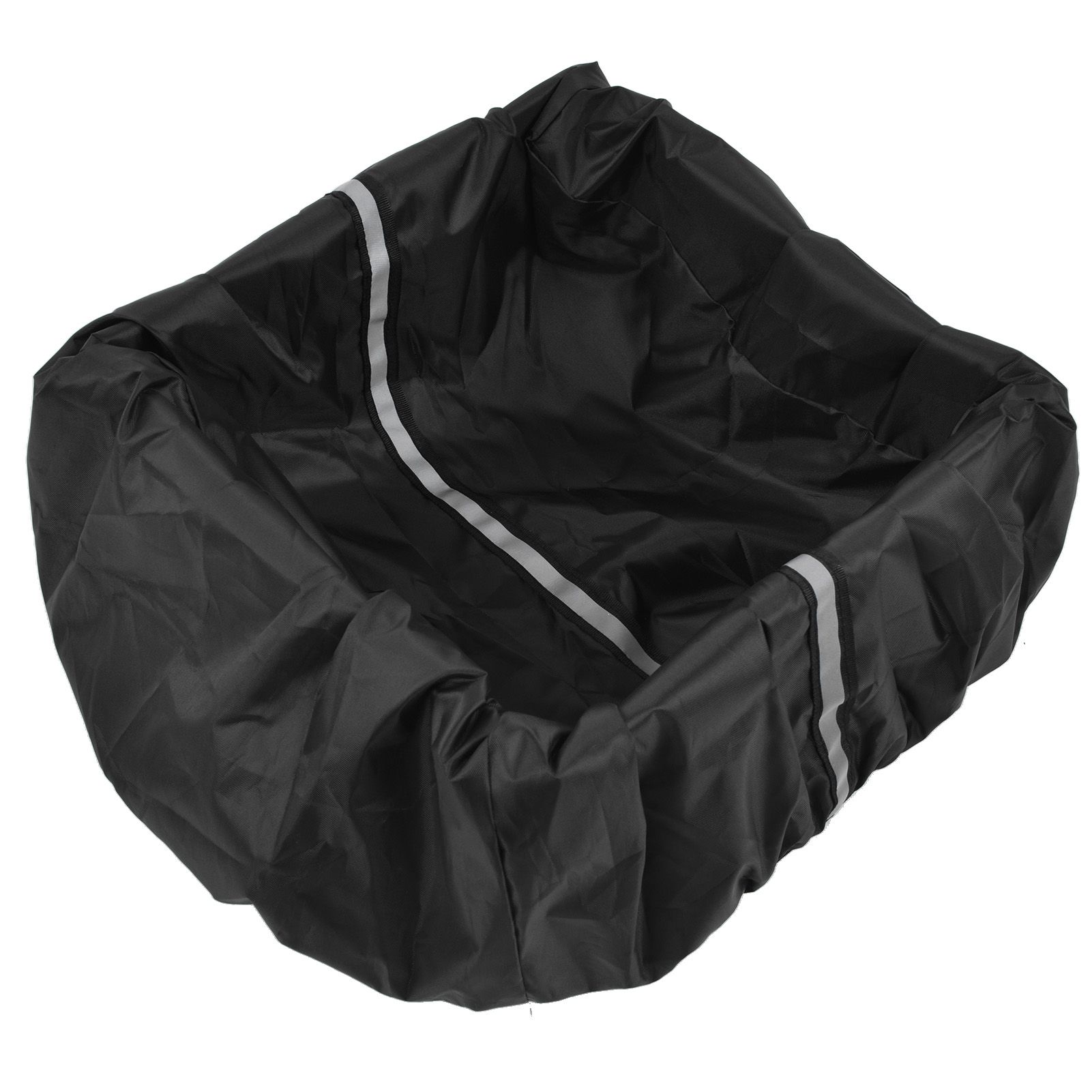 Bike Basket Cover Black Snow Defence Waterproof Dustproof Lightweight Reflect Light Bike Basket Liner - Image 5