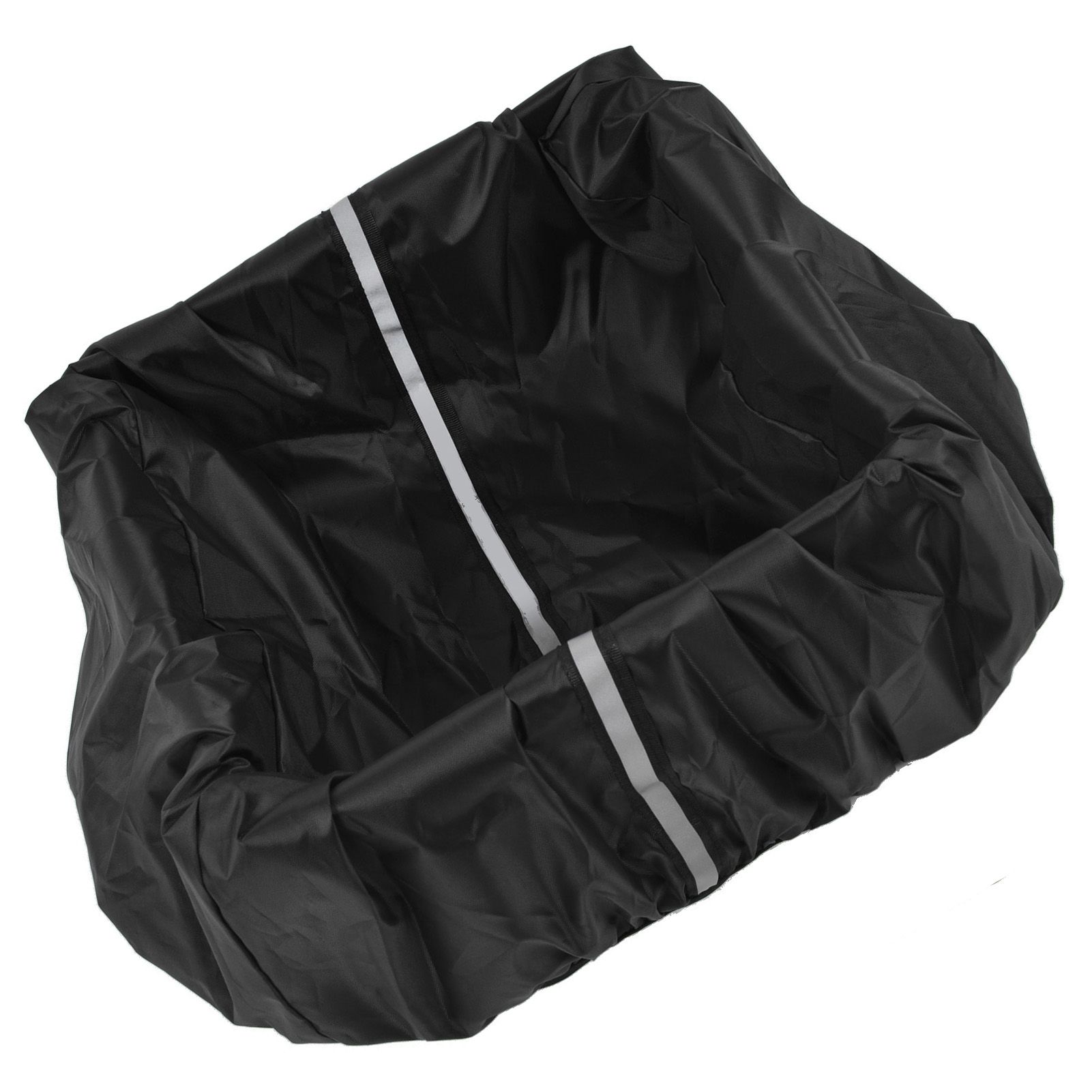 Bike Basket Cover Black Snow Defence Waterproof Dustproof Lightweight Reflect Light Bike Basket Liner - Image 6