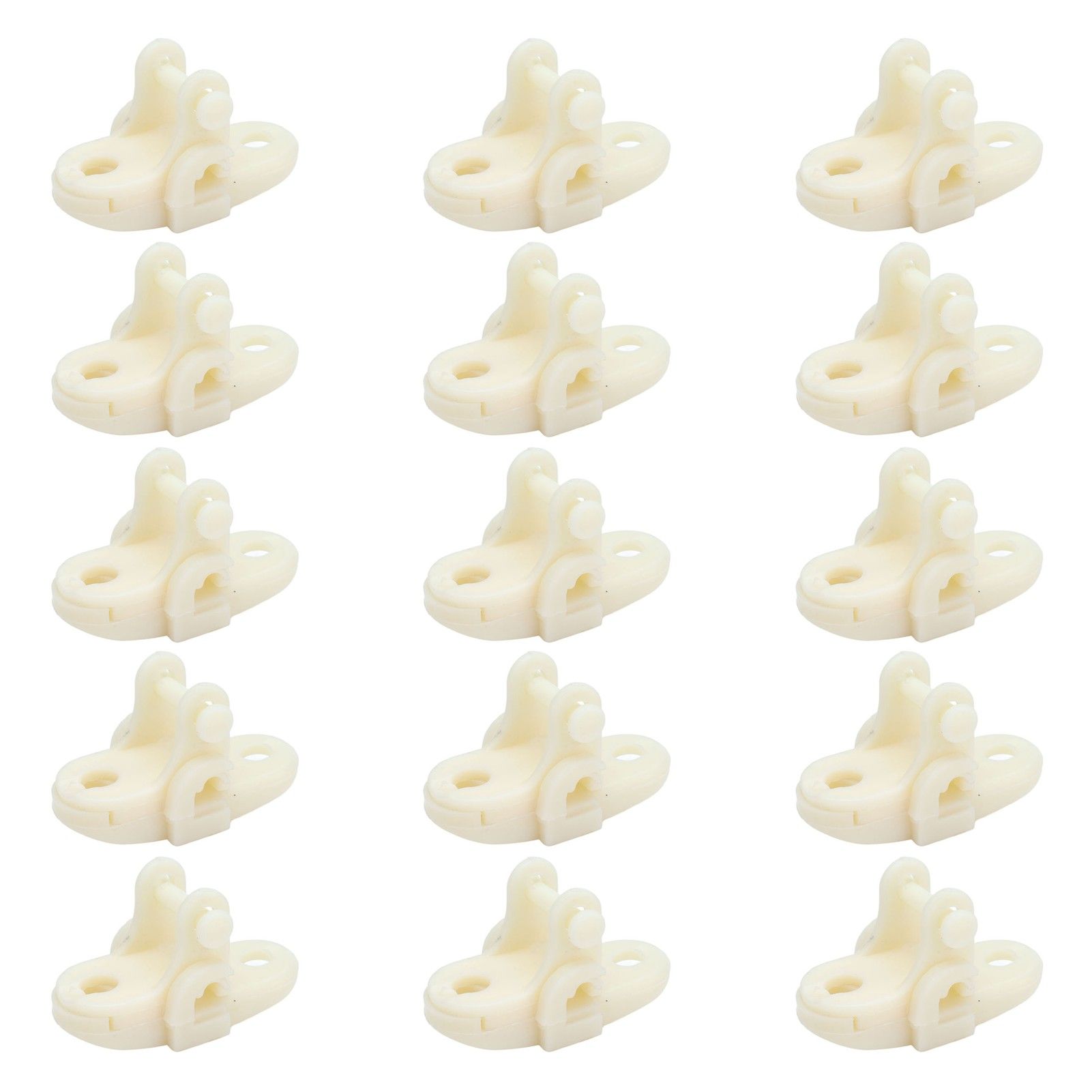 15pcs Greenhouses Pulley Plastic White Durable Ventilator Pulley Wheel for Agriculture Livestock Farms Greenhouses - Image 1