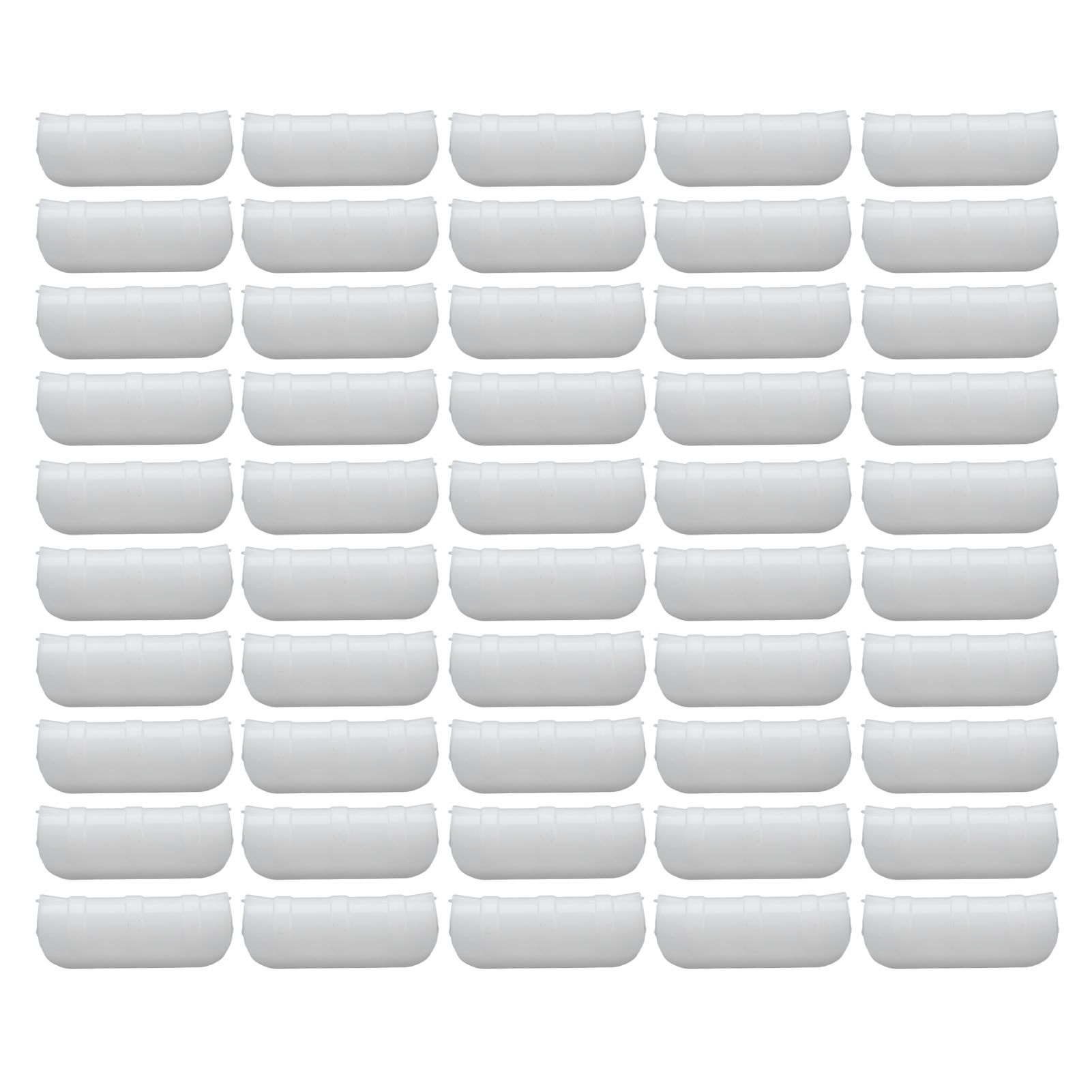 50PCS 10cm Greenhouse Film Clamp Heat Resistant Tube Clip Gardening Frame Pipe Clip for GardenWhite - Image 1
