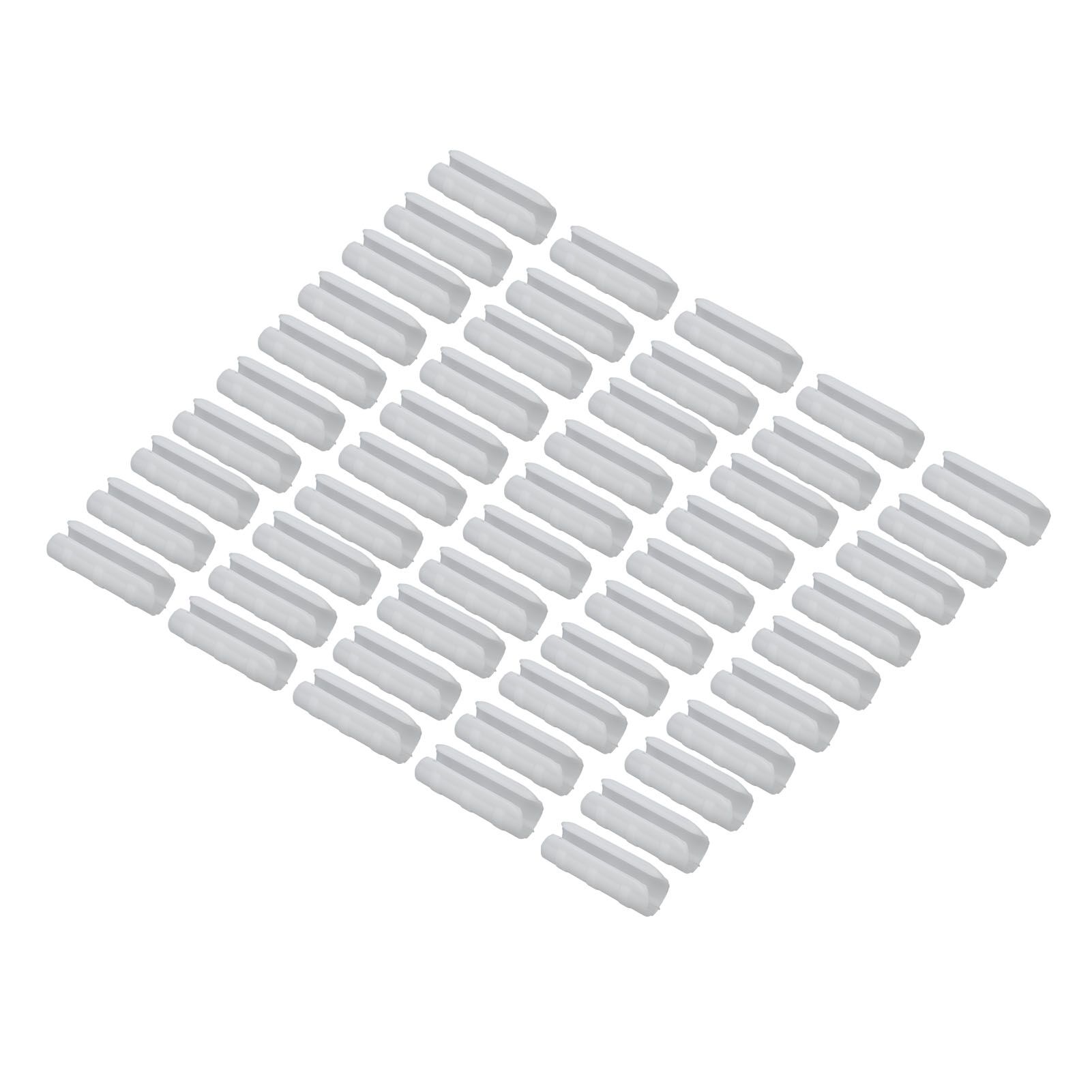 50PCS 10cm Greenhouse Film Clamp Heat Resistant Tube Clip Gardening Frame Pipe Clip for GardenWhite - Image 4