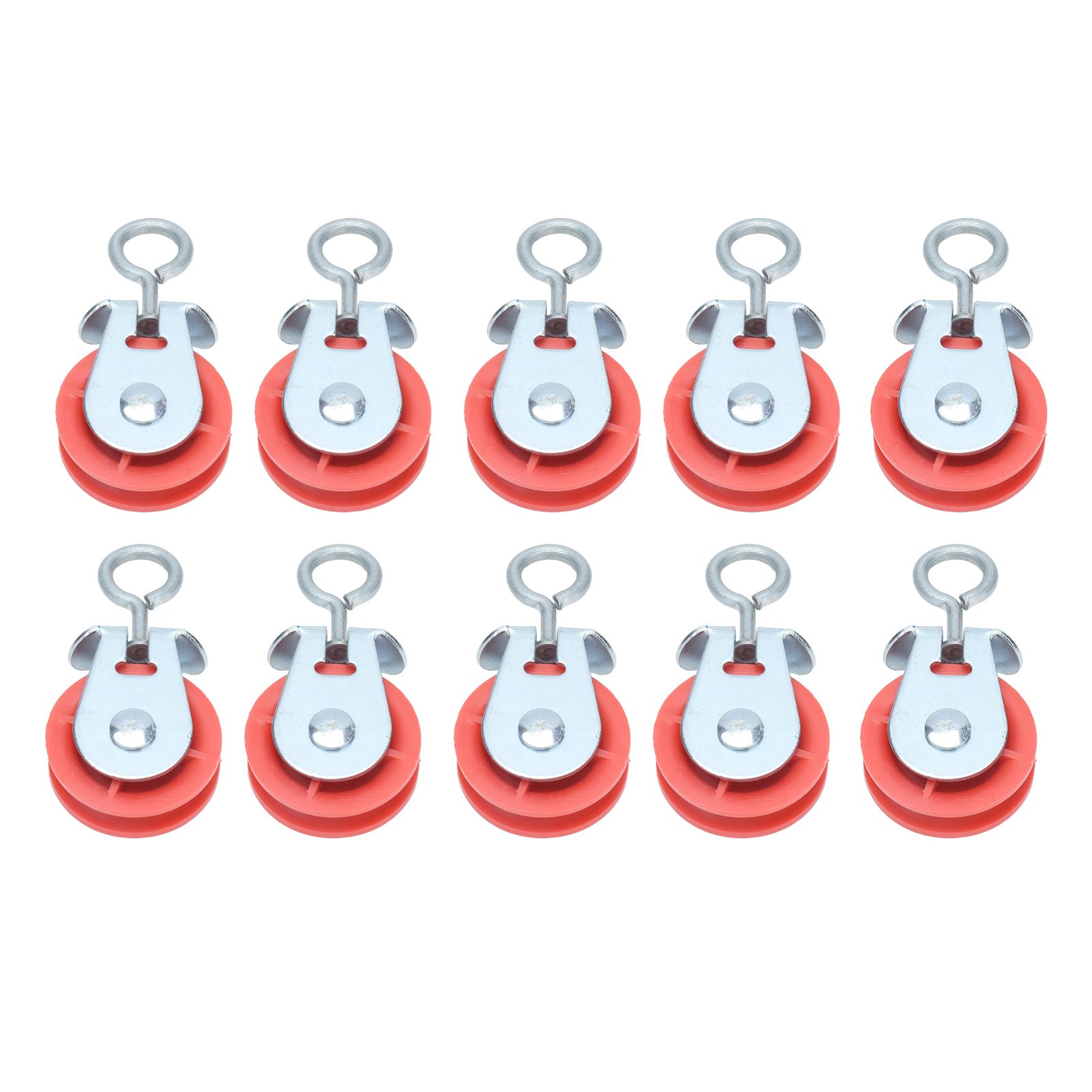 10pcs Waterline Fixed Pulley Medium Metal Automatic Poultry Products for Livestock Farm Chicken House - Image 1