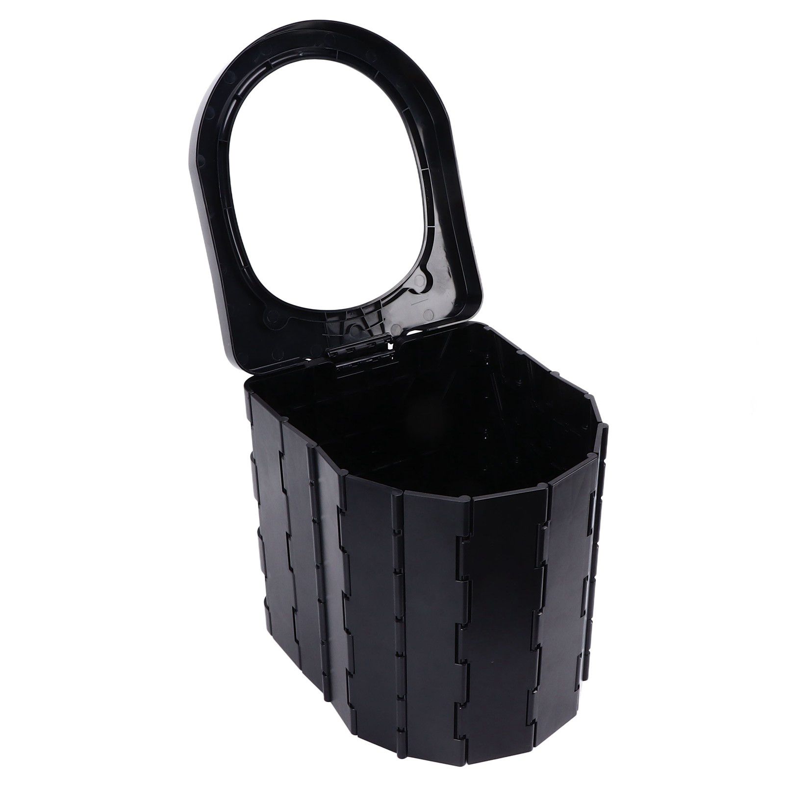 Car Folding Toilet 300 Catties Bearing Capacity Foldable Portable Comfortable Height Porta Potty for Camping TravellingOval - Image 3