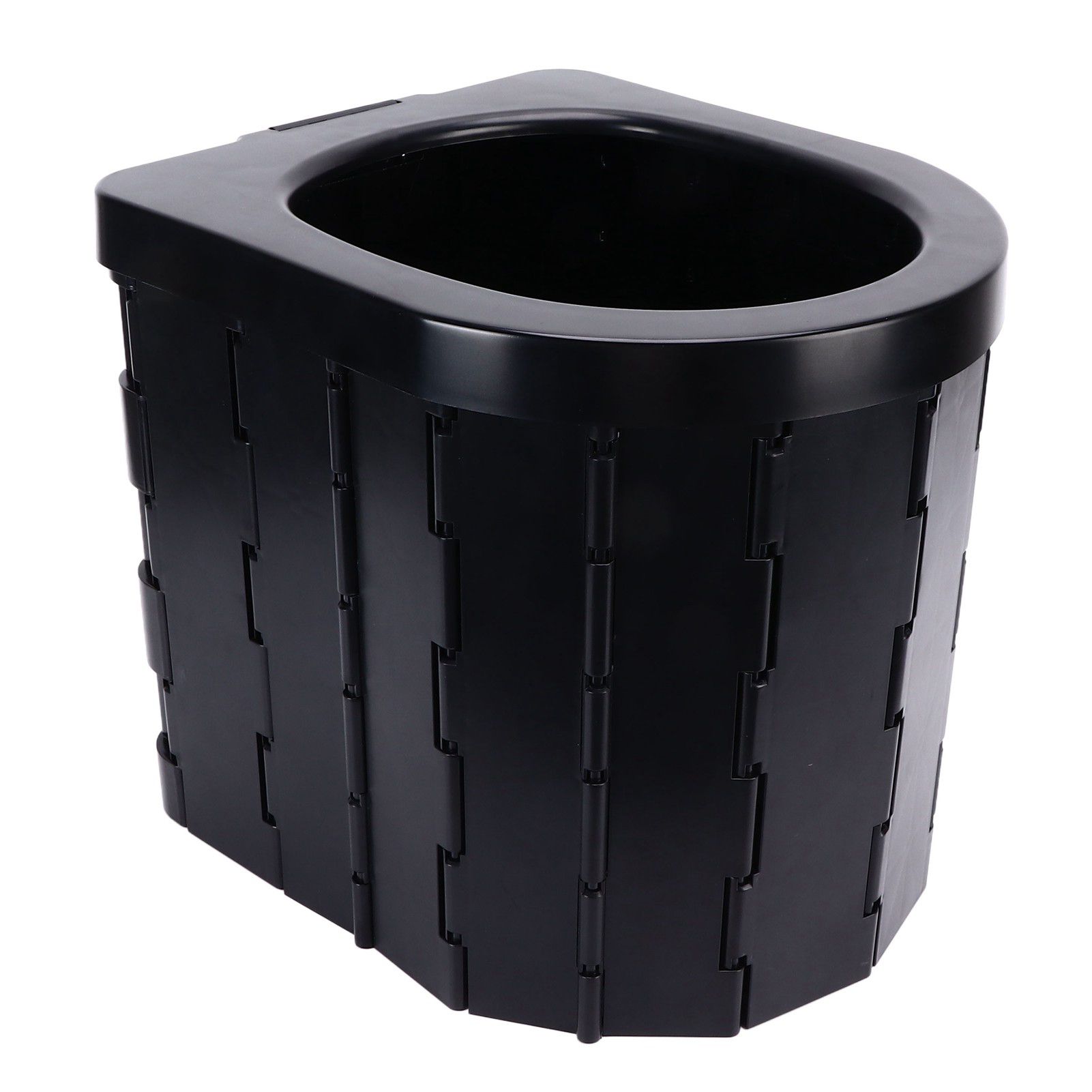 Car Folding Toilet 300 Catties Bearing Capacity Foldable Portable Comfortable Height Porta Potty for Camping TravellingOval - Image 6