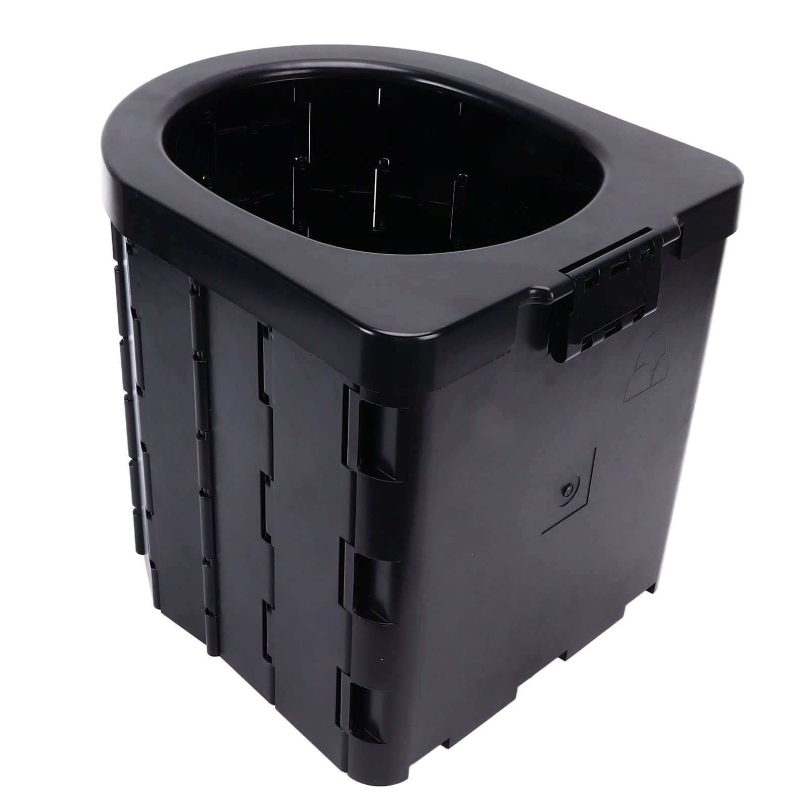 Car Folding Toilet 300 Catties Bearing Capacity Foldable Portable Comfortable Height Porta Potty for Camping TravellingOval - Image 8