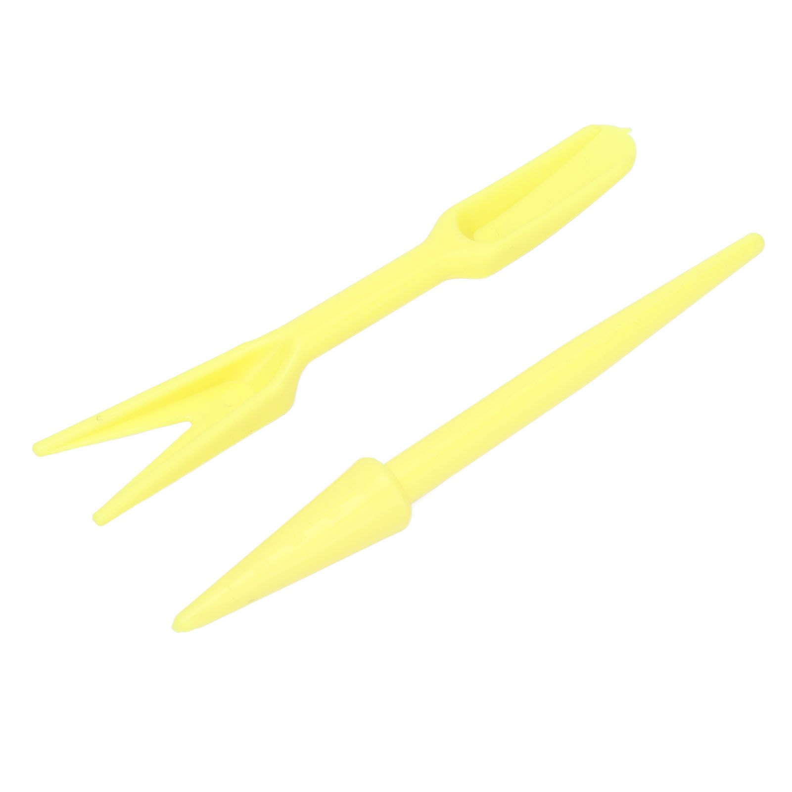 20Sets Small Seed Planter Strong Practicality Small Portable Comfortable to Use Seedling Remover for Vegetable PlantingYellow - Image 5
