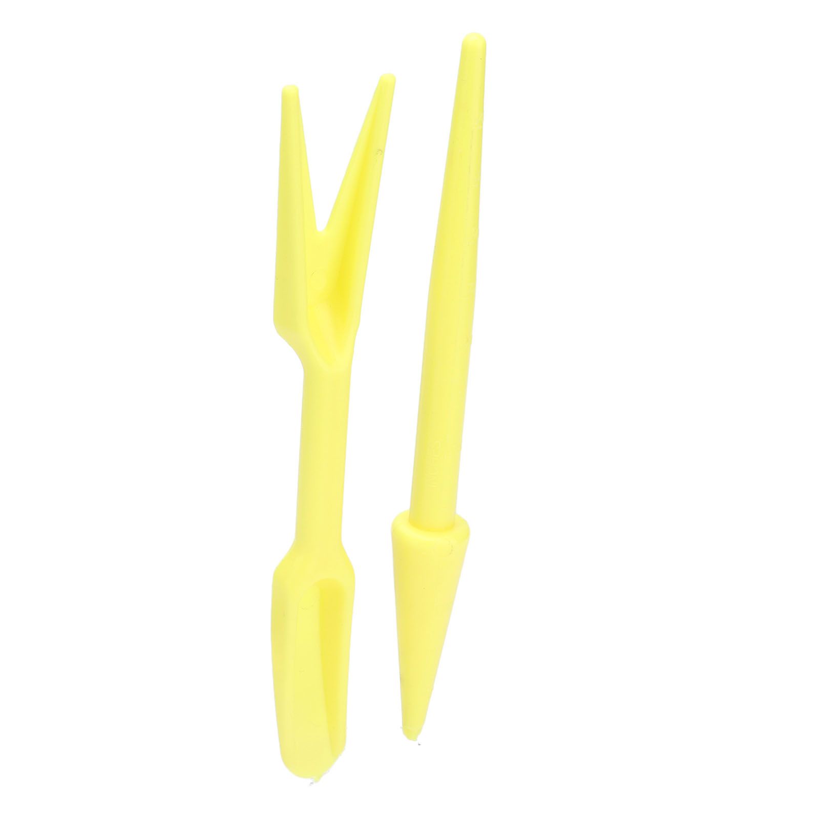 20Sets Small Seed Planter Strong Practicality Small Portable Comfortable to Use Seedling Remover for Vegetable PlantingYellow - Image 6