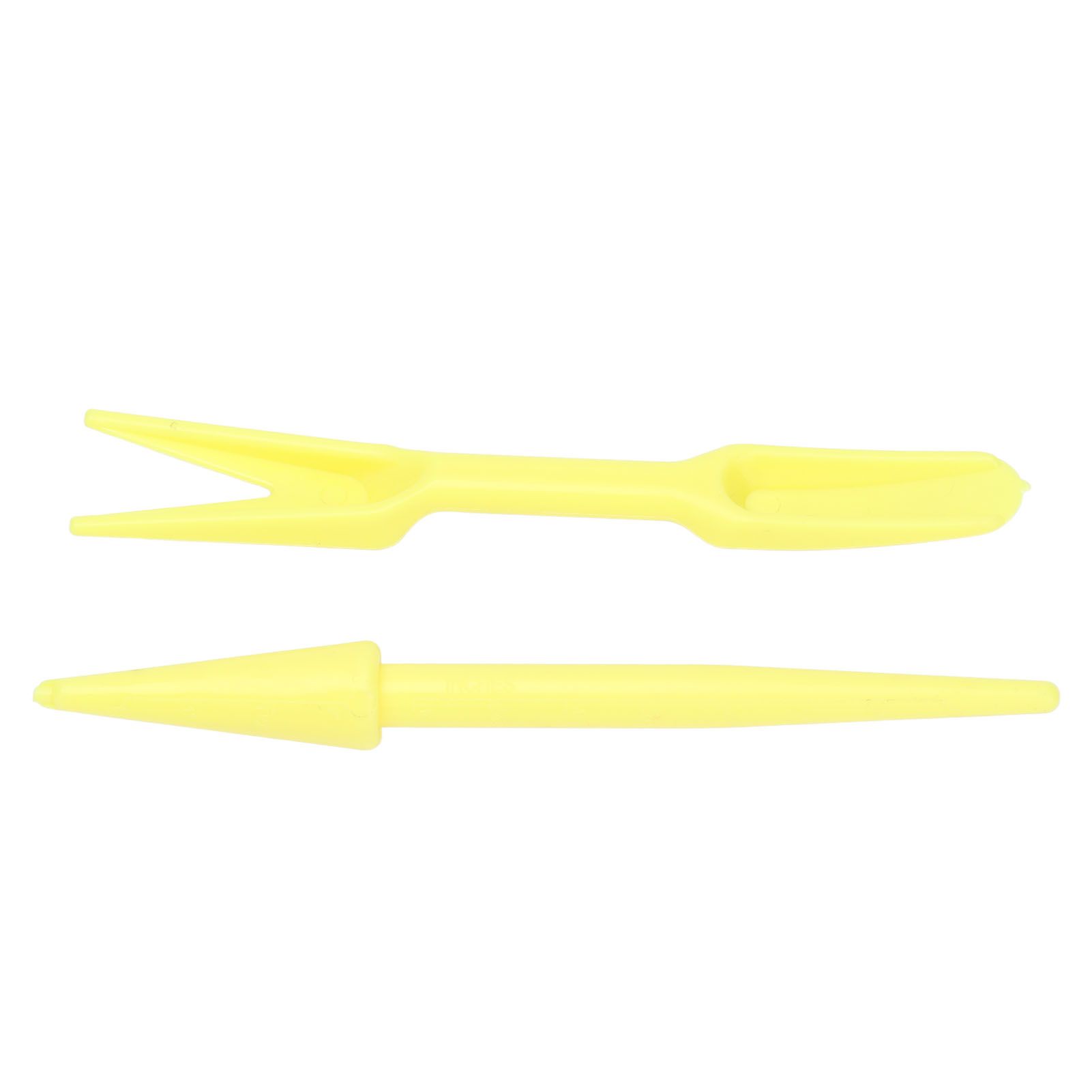 20Sets Small Seed Planter Strong Practicality Small Portable Comfortable to Use Seedling Remover for Vegetable PlantingYellow - Image 7