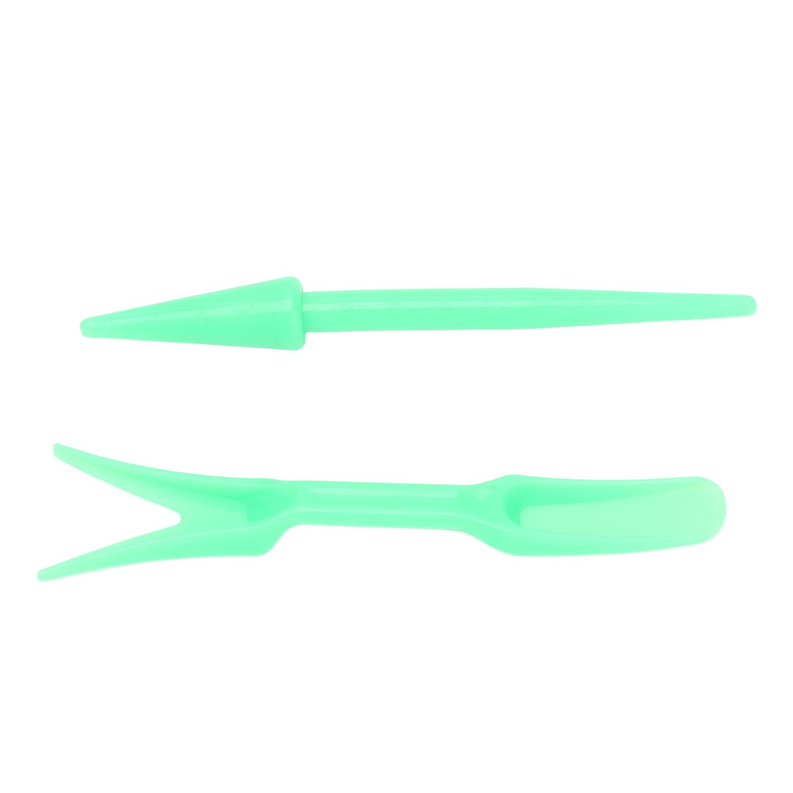 20Sets Small Seed Planter Strong Practicality Small Portable Comfortable to Use Seedling Remover for Vegetable PlantingGreen - Image 2