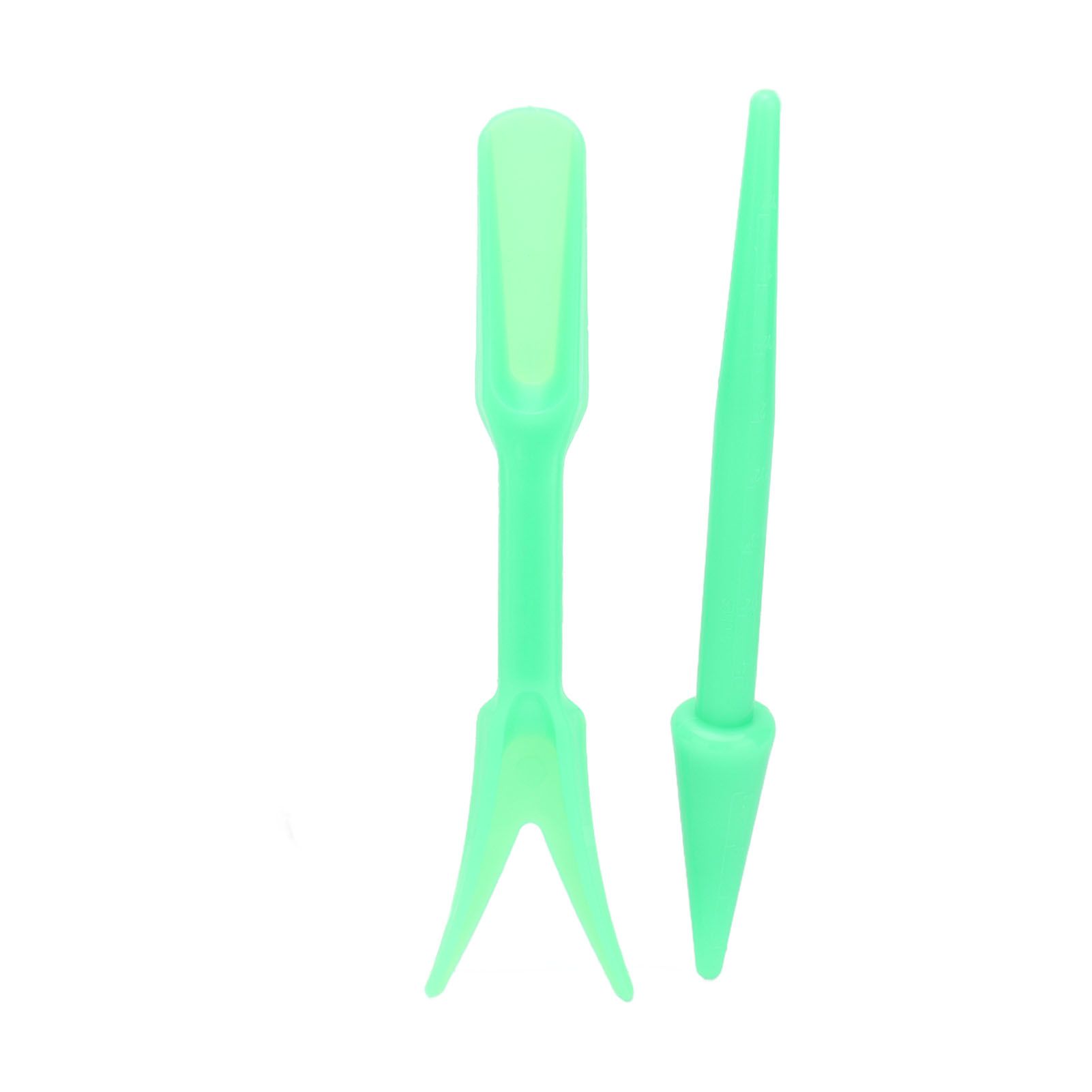 20Sets Small Seed Planter Strong Practicality Small Portable Comfortable to Use Seedling Remover for Vegetable PlantingGreen - Image 4