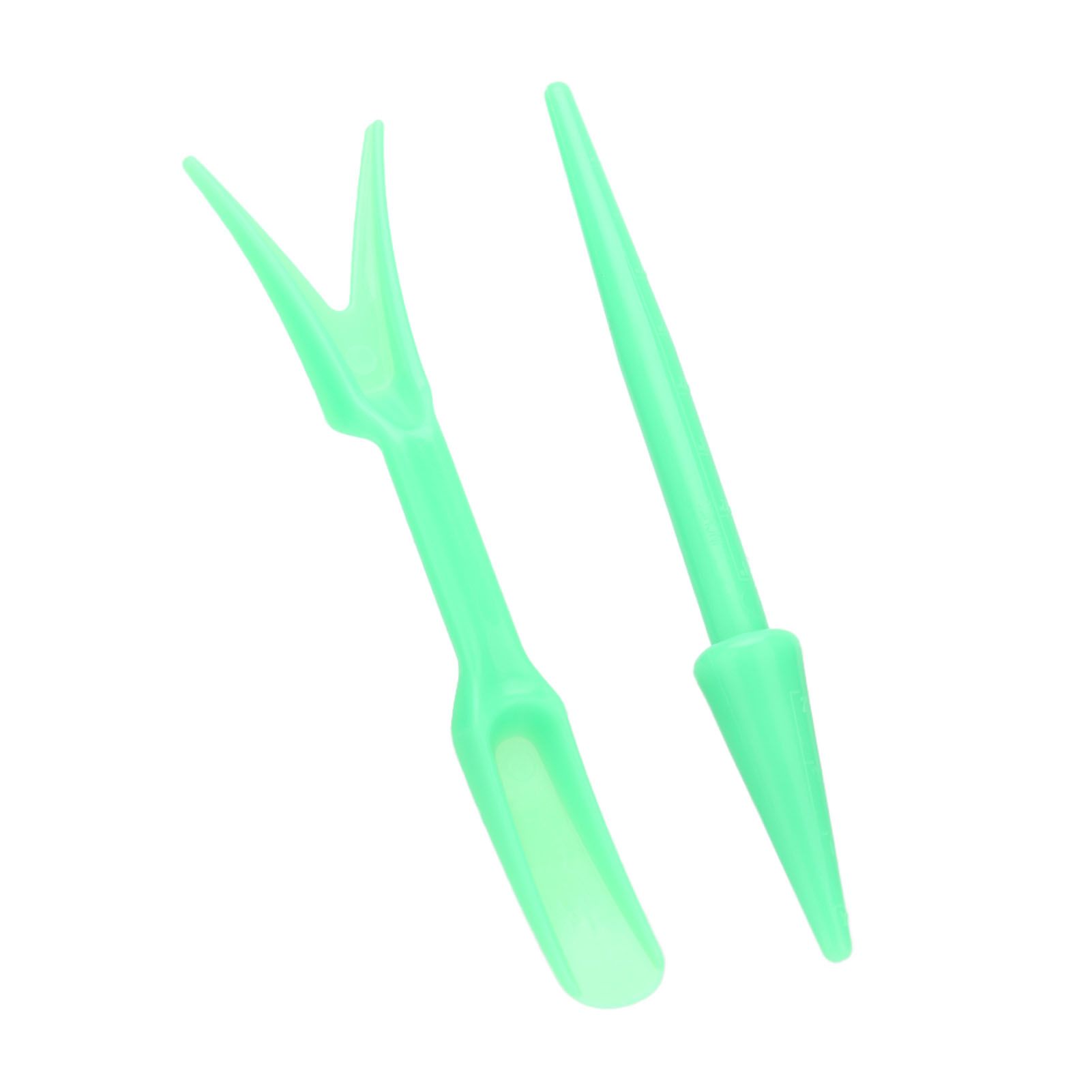 20Sets Small Seed Planter Strong Practicality Small Portable Comfortable to Use Seedling Remover for Vegetable PlantingGreen - Image 6