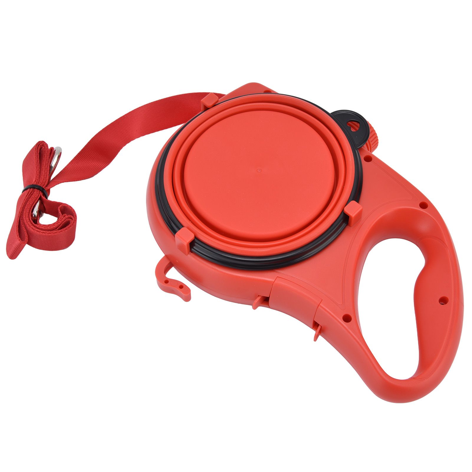 Pet Leash Multifunction Hollow Inside Multicolor Optional Lightweight Portable Small Dog LeashRed - Image 1