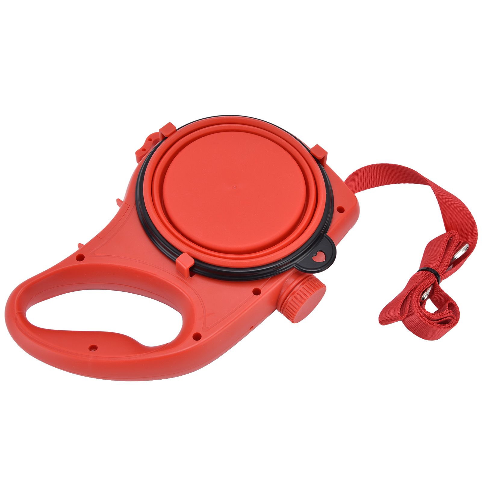 Pet Leash Multifunction Hollow Inside Multicolor Optional Lightweight Portable Small Dog LeashRed - Image 2