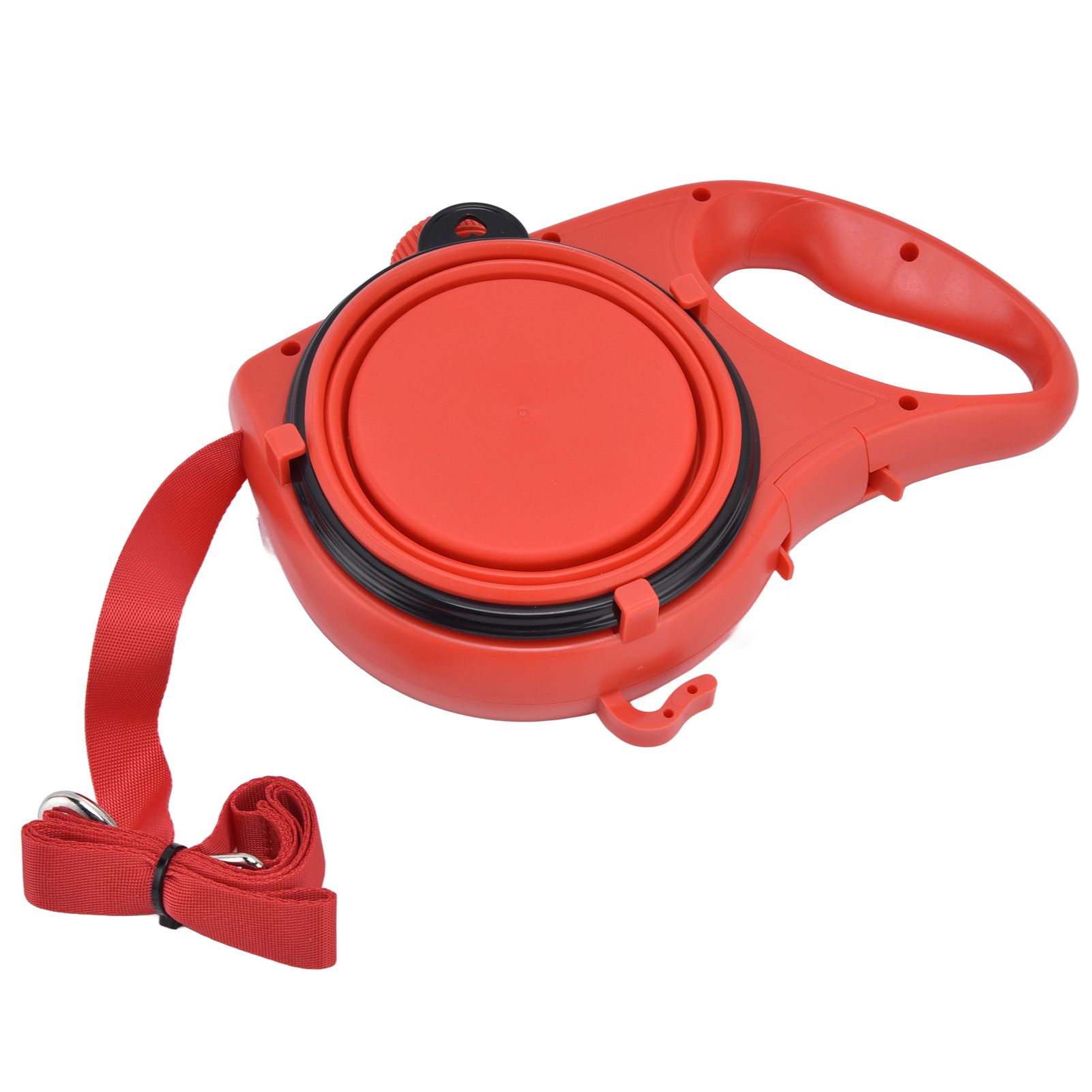 Pet Leash Multifunction Hollow Inside Multicolor Optional Lightweight Portable Small Dog LeashRed - Image 3