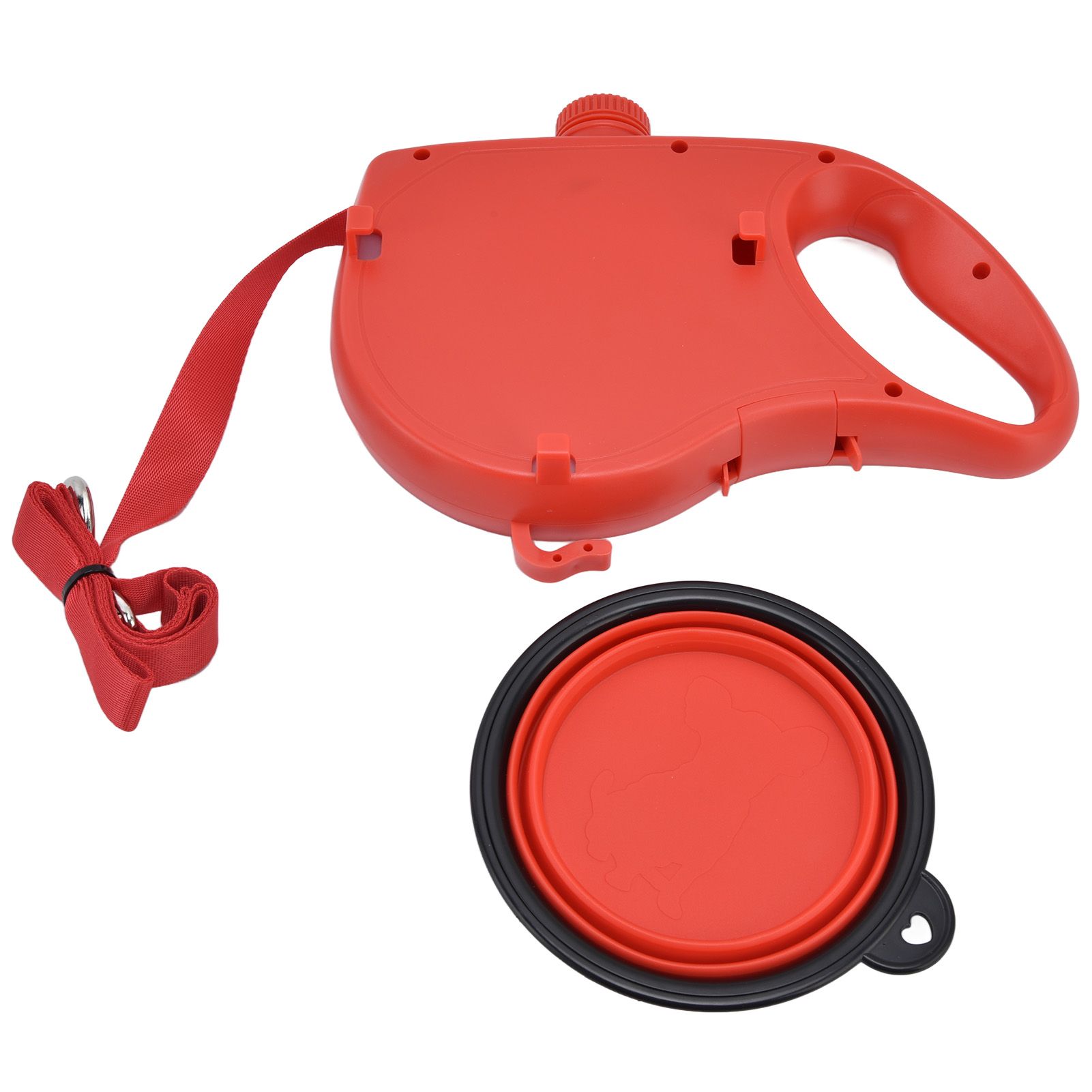 Pet Leash Multifunction Hollow Inside Multicolor Optional Lightweight Portable Small Dog LeashRed - Image 4
