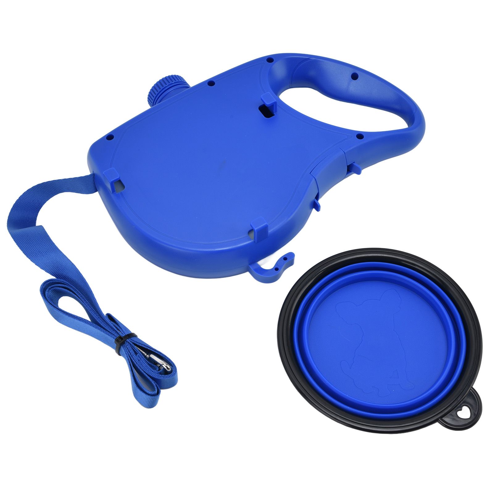 Pet Leash Multifunction Hollow Inside Multicolor Optional Lightweight Portable Small Dog LeashBlue - Image 4