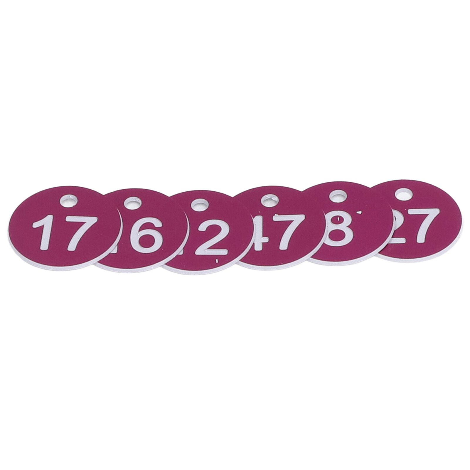 50Pcs Numbered Label Round Simple Beautiful Beehive Tag Breeding Supplies for Beekeeping Animal HusbandryNumbers 1 to 50 Purple - Image 3