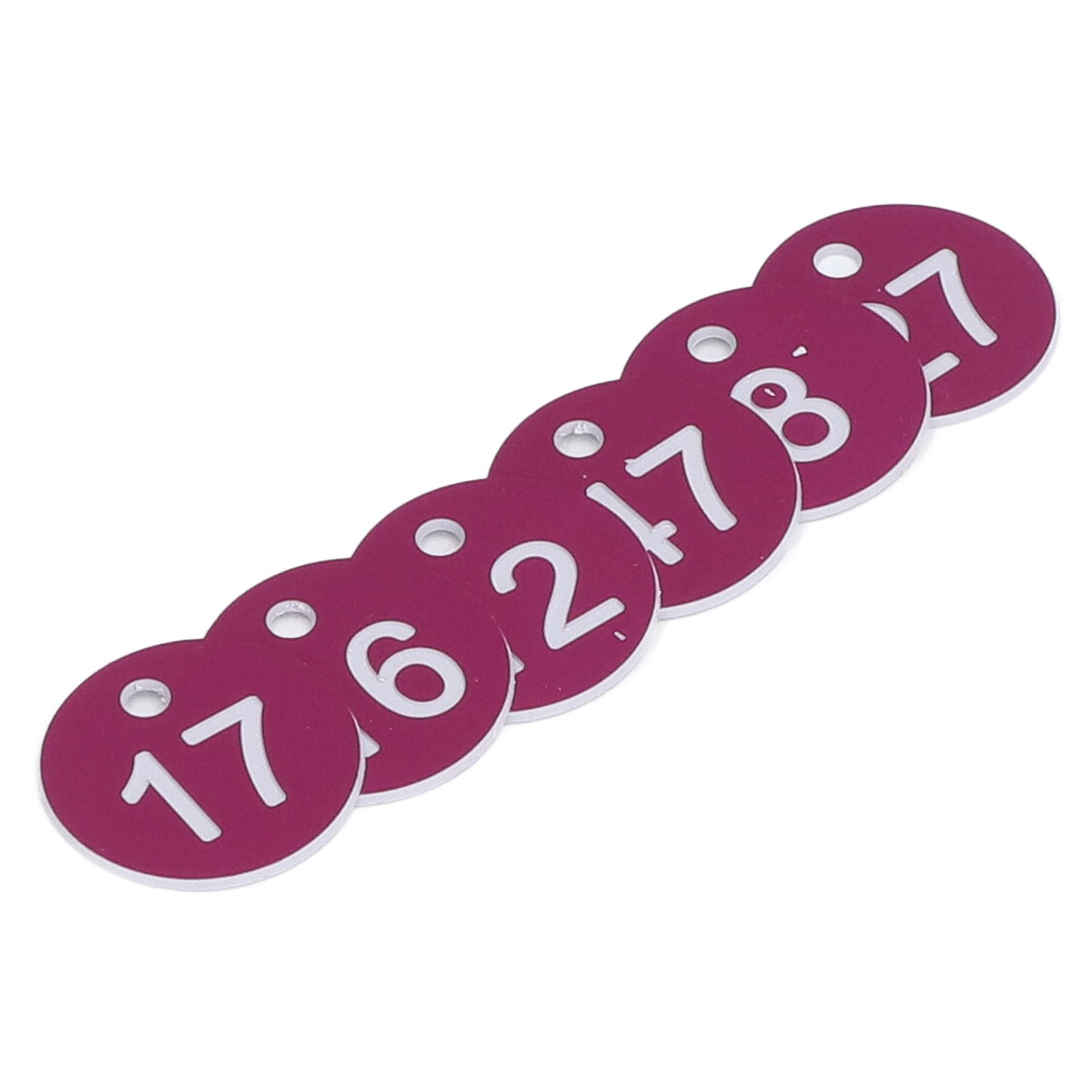 50Pcs Numbered Label Round Simple Beautiful Beehive Tag Breeding Supplies for Beekeeping Animal HusbandryNumbers 1 to 50 Purple - Image 5