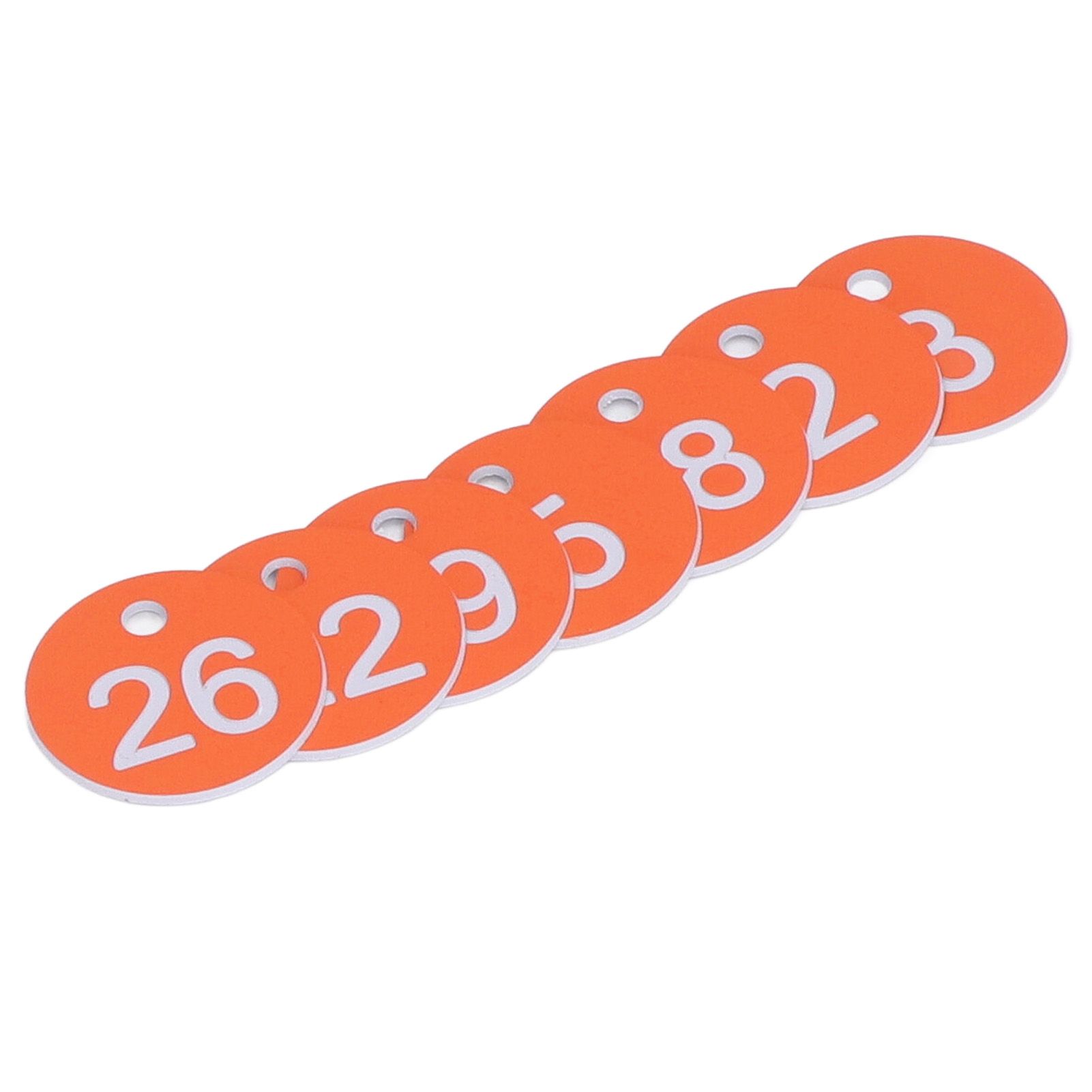 50Pcs Numbered Label Round Simple Beautiful Beehive Tag Breeding Supplies for Beekeeping Animal HusbandryNumbers 1 to 50 Orange - Image 4