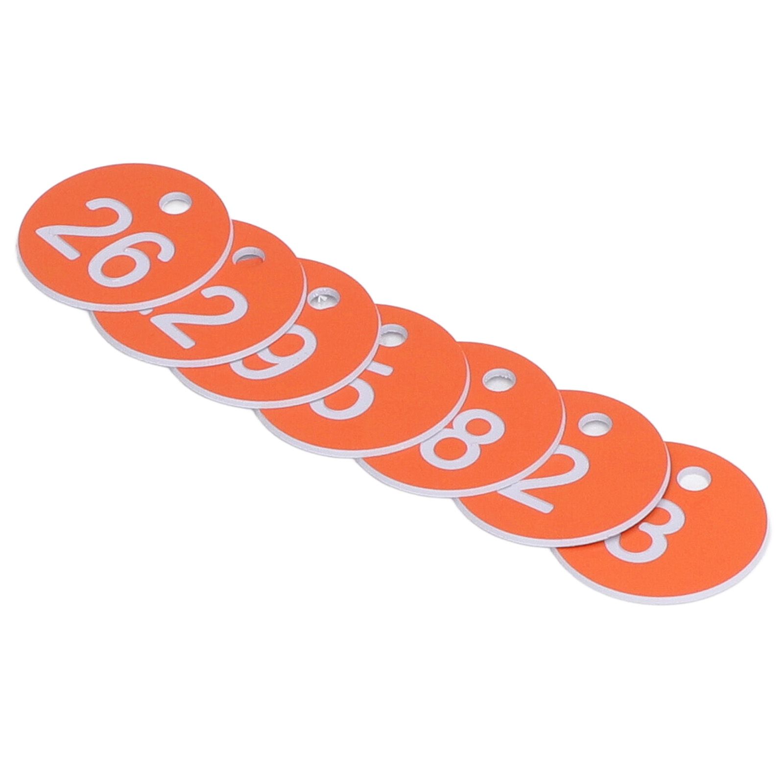 50Pcs Numbered Label Round Simple Beautiful Beehive Tag Breeding Supplies for Beekeeping Animal HusbandryNumbers 1 to 50 Orange - Image 5