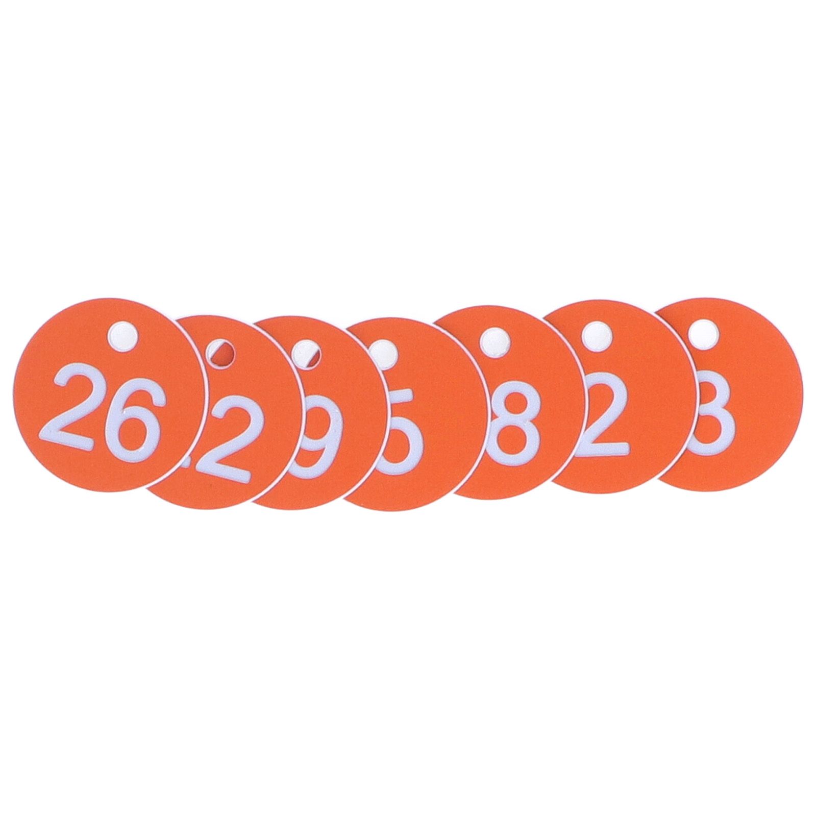 50Pcs Numbered Label Round Simple Beautiful Beehive Tag Breeding Supplies for Beekeeping Animal HusbandryNumbers 1 to 50 Orange - Image 7