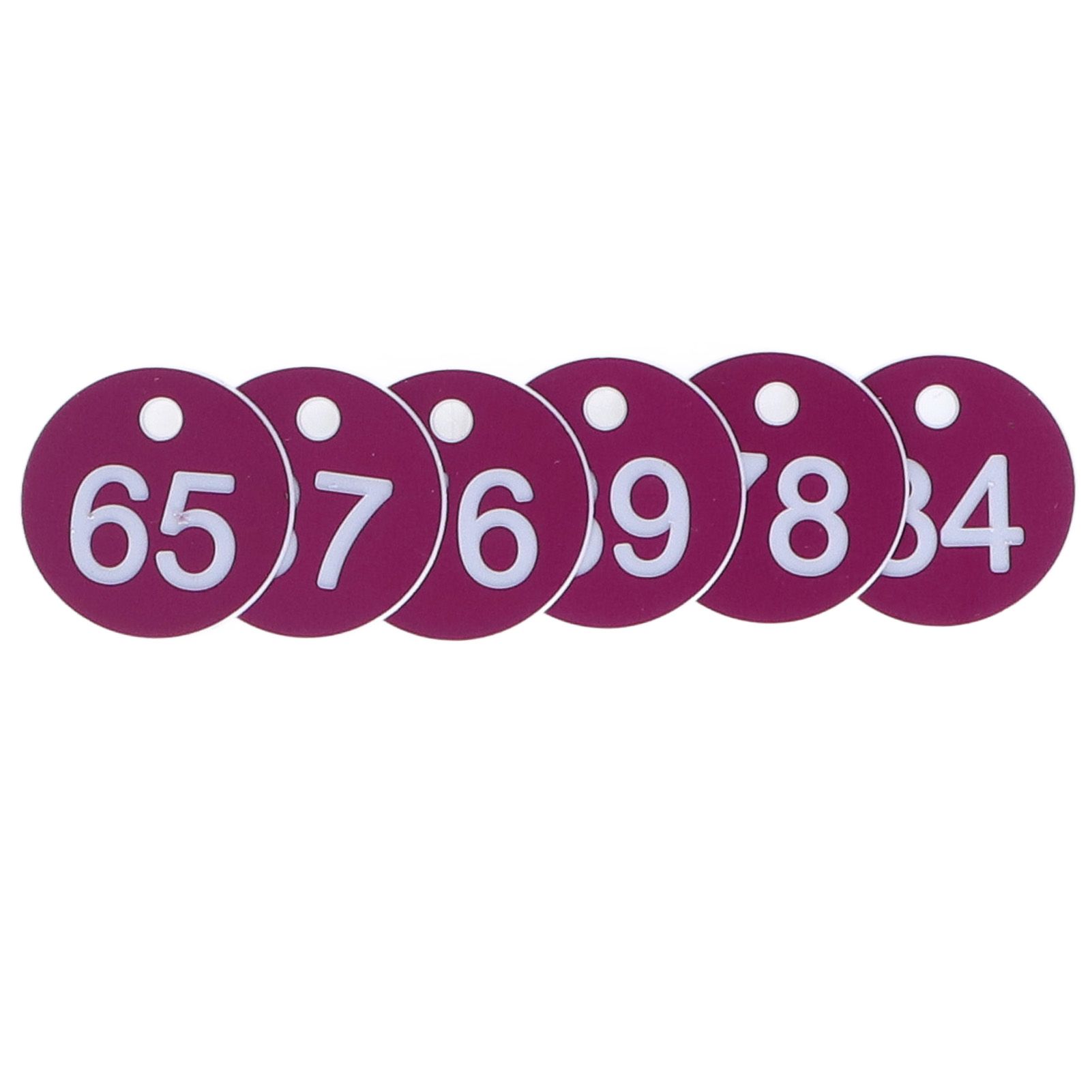 50Pcs Numbered Label Round Simple Beautiful Beehive Tag Breeding Supplies for Beekeeping Animal HusbandryNumbers 51 to 100 Purple - Image 2