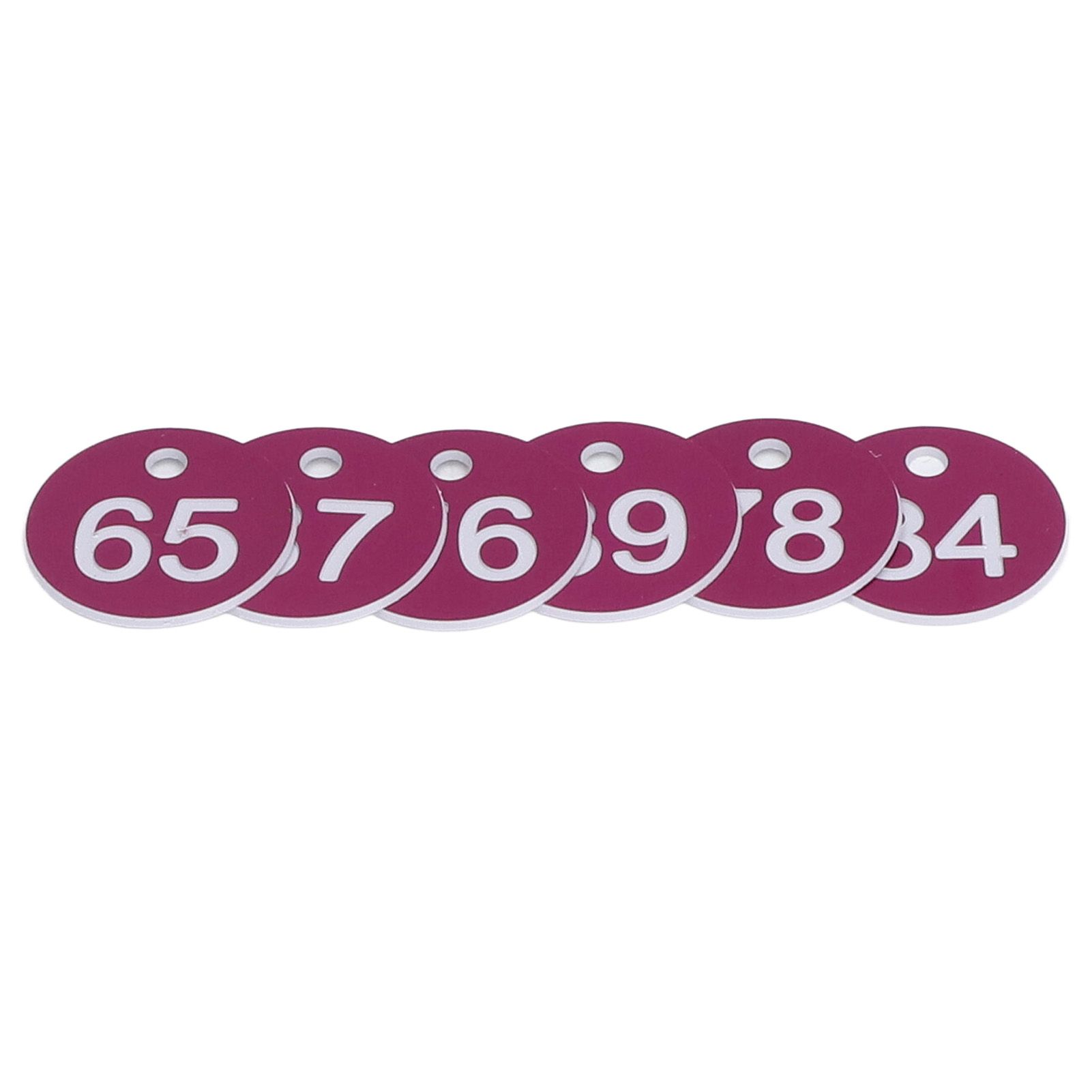 50Pcs Numbered Label Round Simple Beautiful Beehive Tag Breeding Supplies for Beekeeping Animal HusbandryNumbers 51 to 100 Purple - Image 4
