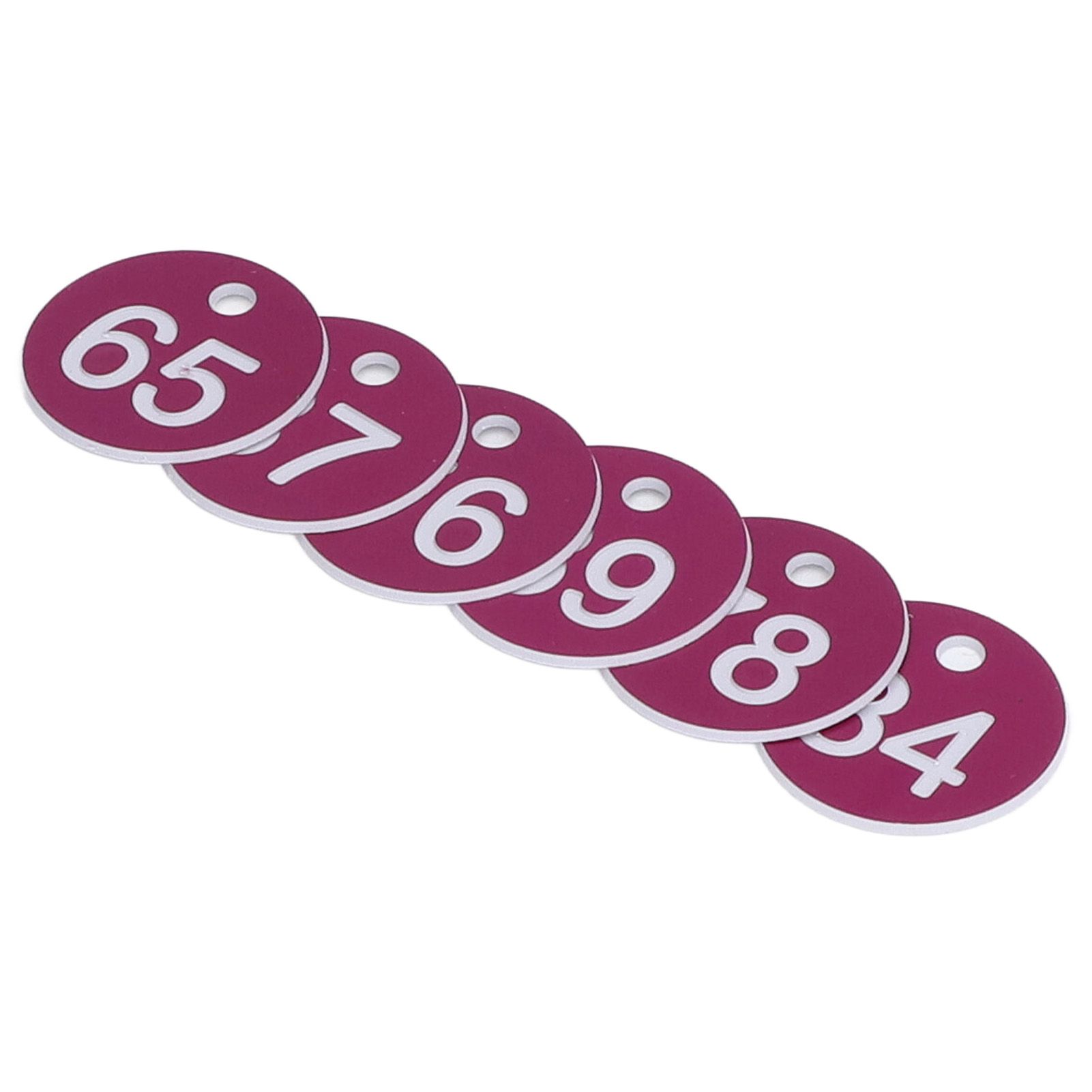50Pcs Numbered Label Round Simple Beautiful Beehive Tag Breeding Supplies for Beekeeping Animal HusbandryNumbers 51 to 100 Purple - Image 5