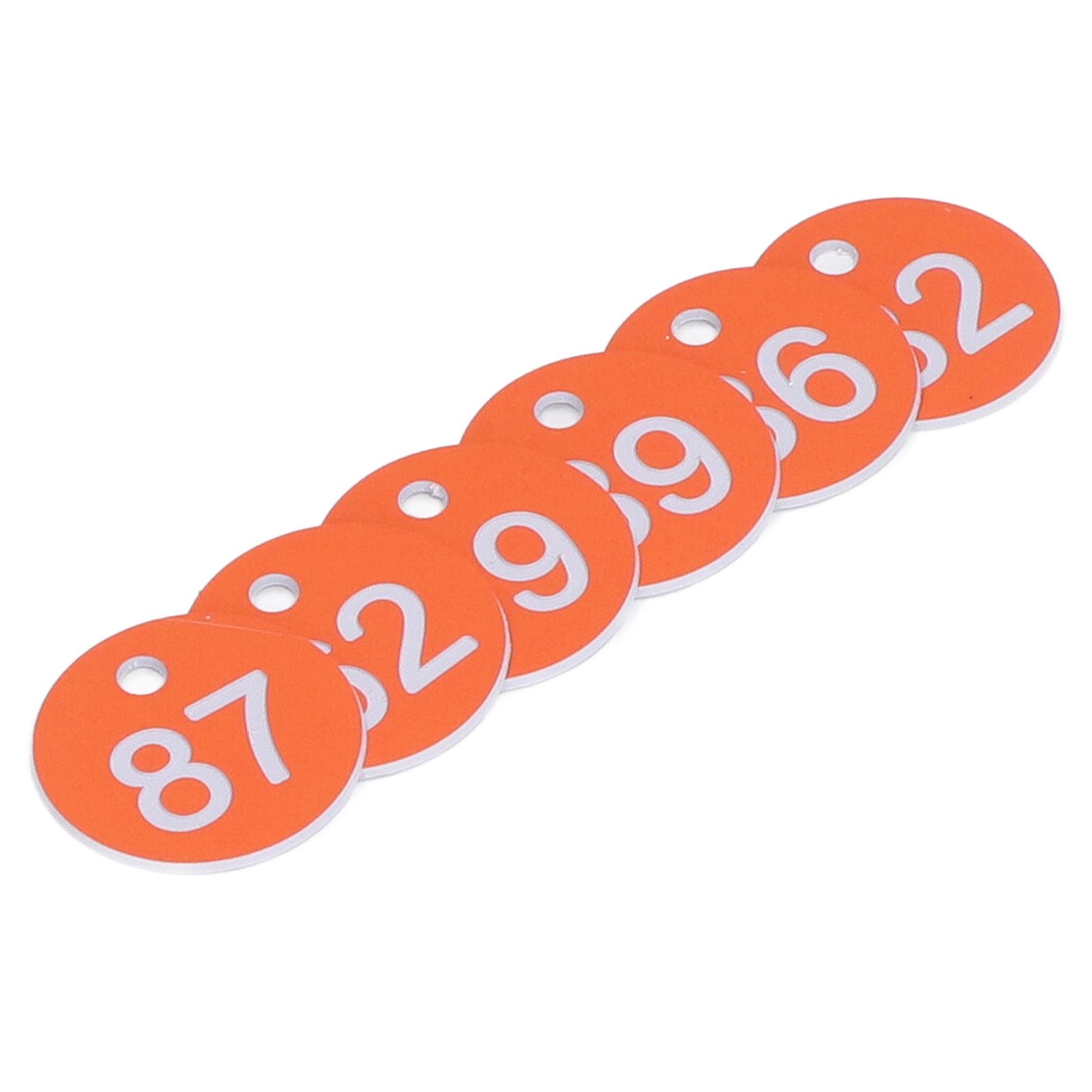 50Pcs Numbered Label Round Simple Beautiful Beehive Tag Breeding Supplies for Beekeeping Animal HusbandryNumbers 51 to 100 Orange - Image 3