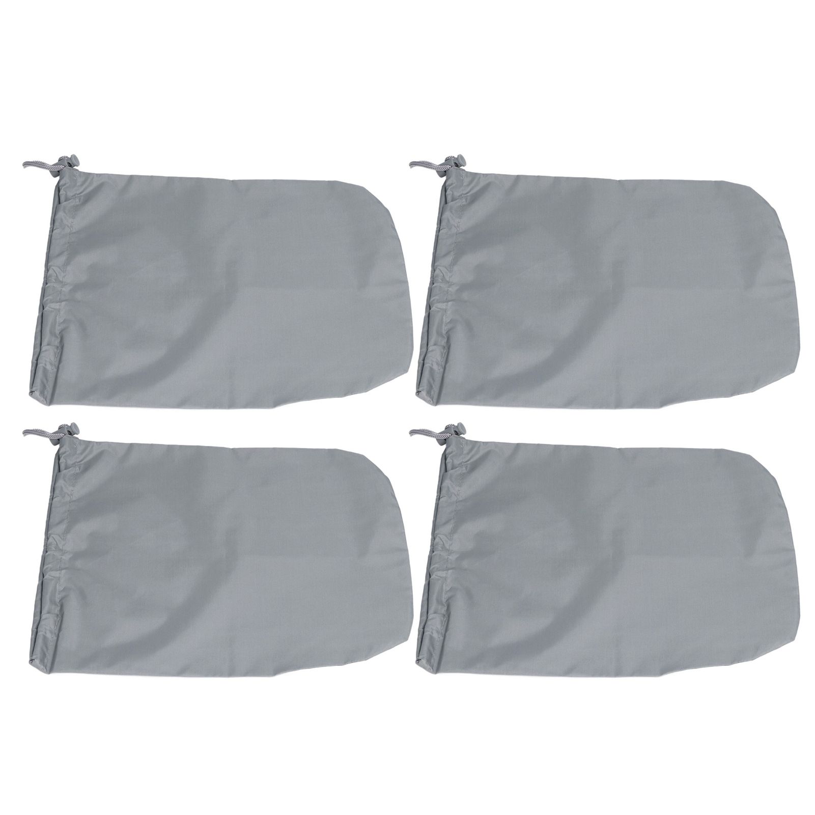 4PCS Car Rearview Mirror Protective Cover 190T Polyester Taffeta Faucet Frost Guard CoverGrey - Image 3