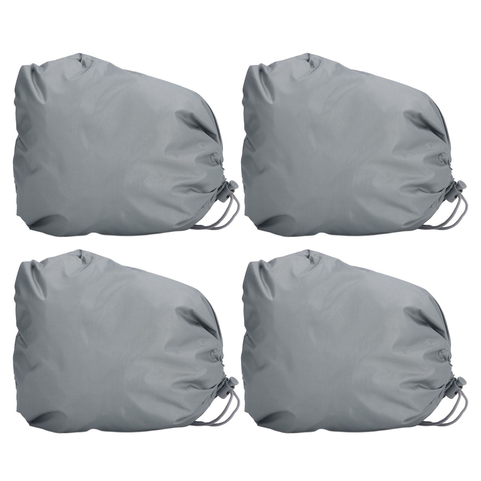 4PCS Car Rearview Mirror Protective Cover 190T Polyester Taffeta Faucet Frost Guard CoverGrey - Image 6