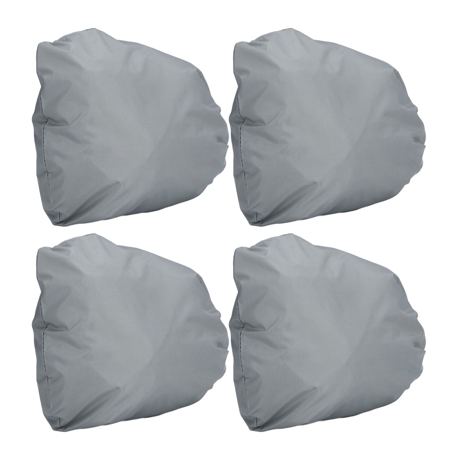 4PCS Car Rearview Mirror Protective Cover 190T Polyester Taffeta Faucet Frost Guard CoverGrey - Image 8