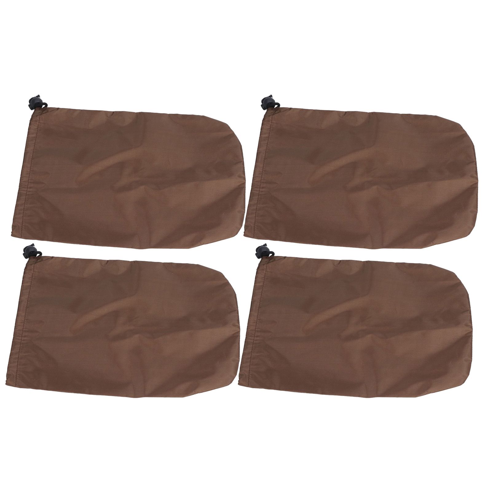 4PCS Car Rearview Mirror Protective Cover 190T Polyester Taffeta Faucet Frost Guard CoverBrown - Image 2
