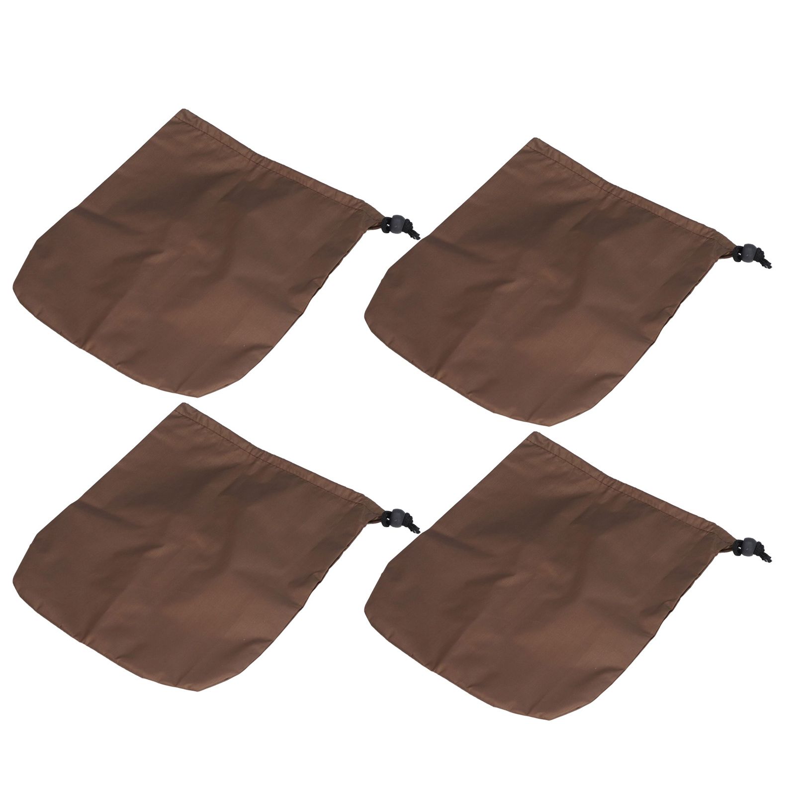 4PCS Car Rearview Mirror Protective Cover 190T Polyester Taffeta Faucet Frost Guard CoverBrown - Image 3
