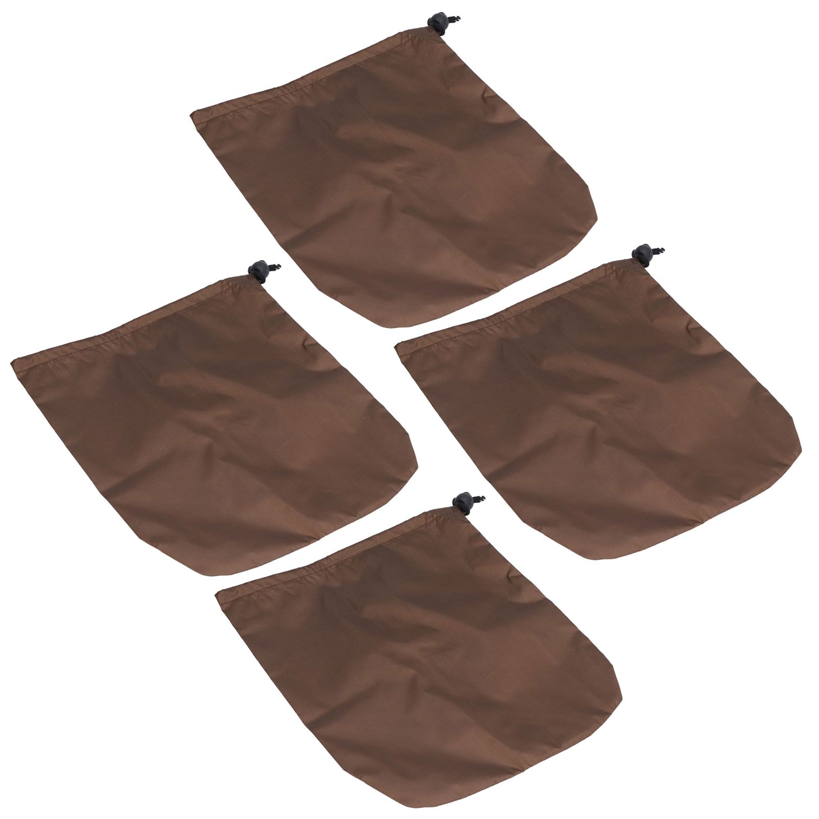 4PCS Car Rearview Mirror Protective Cover 190T Polyester Taffeta Faucet Frost Guard CoverBrown - Image 4