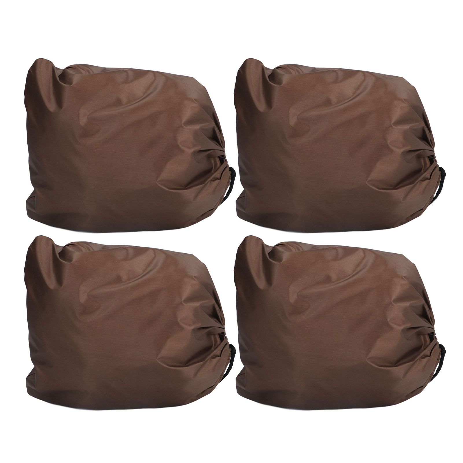 4PCS Car Rearview Mirror Protective Cover 190T Polyester Taffeta Faucet Frost Guard CoverBrown - Image 6