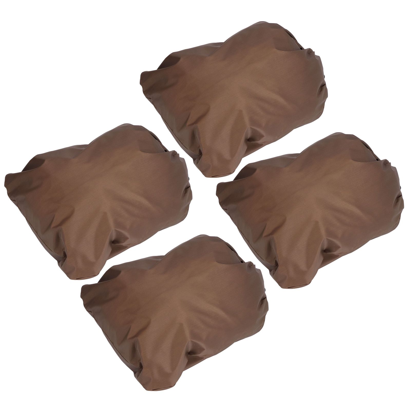 4PCS Car Rearview Mirror Protective Cover 190T Polyester Taffeta Faucet Frost Guard CoverBrown - Image 7