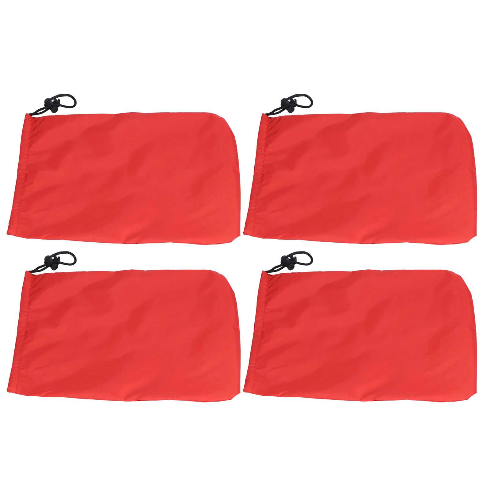 4PCS Car Rearview Mirror Protective Cover 190T Polyester Taffeta Faucet Frost Guard CoverRed - Image 3