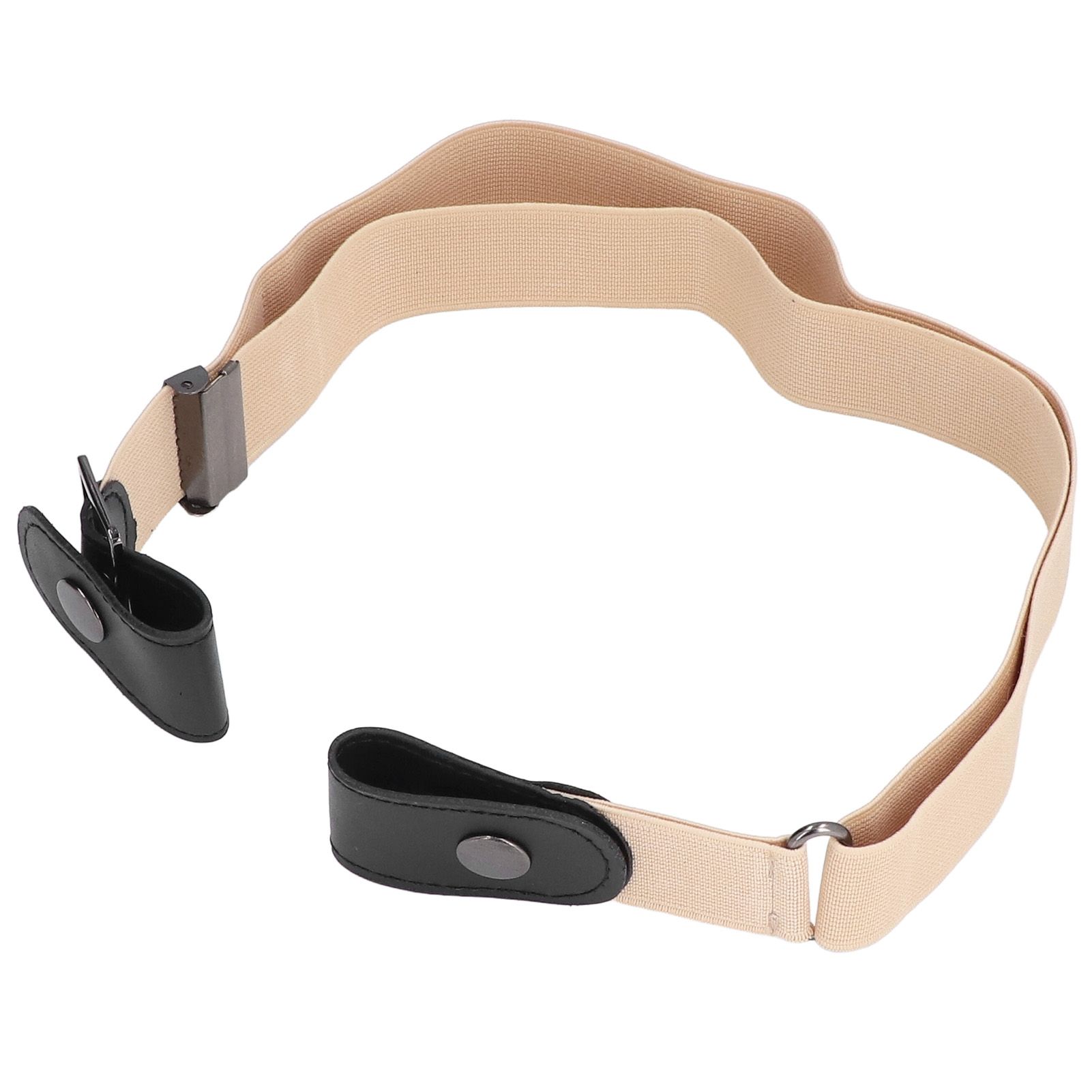 Buckle Free Stretch Belt Adjustable Japanese Lazy Invisible Traceless Belts for WomenKhaki - Image 2