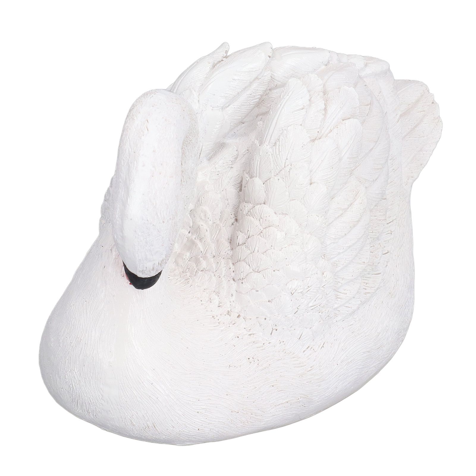 Resin White Swan Figurine Resin White Goose Statue for Outdoor Garden Yard Decoration - Image 3