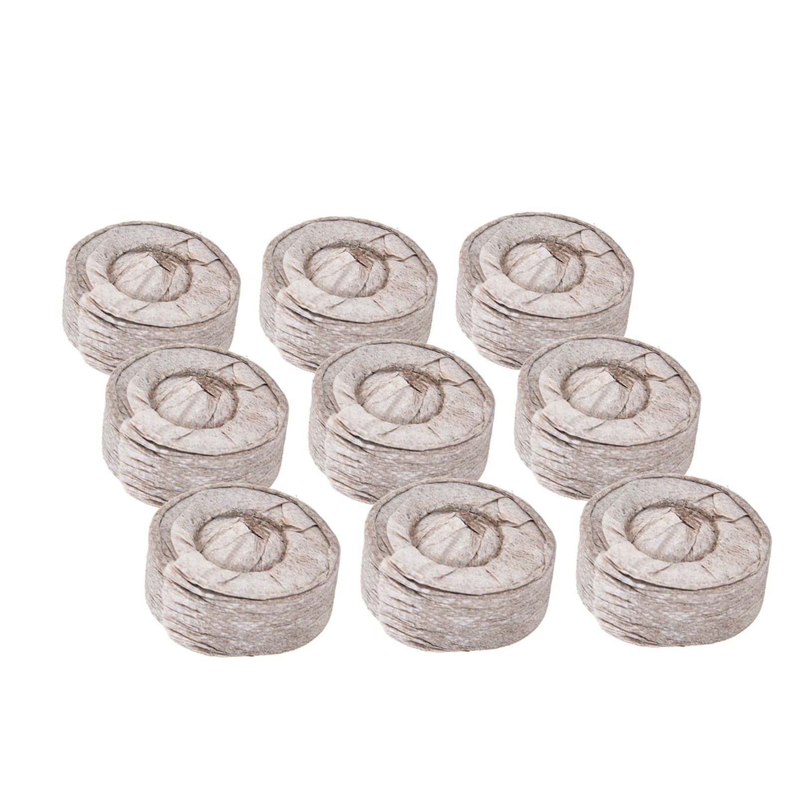 50Pcs Compressed Peat Block Cultivation and Nursery Nutrient Block Soil for Plant Flower VegetablesΦ40 X 10 mm - Image 4