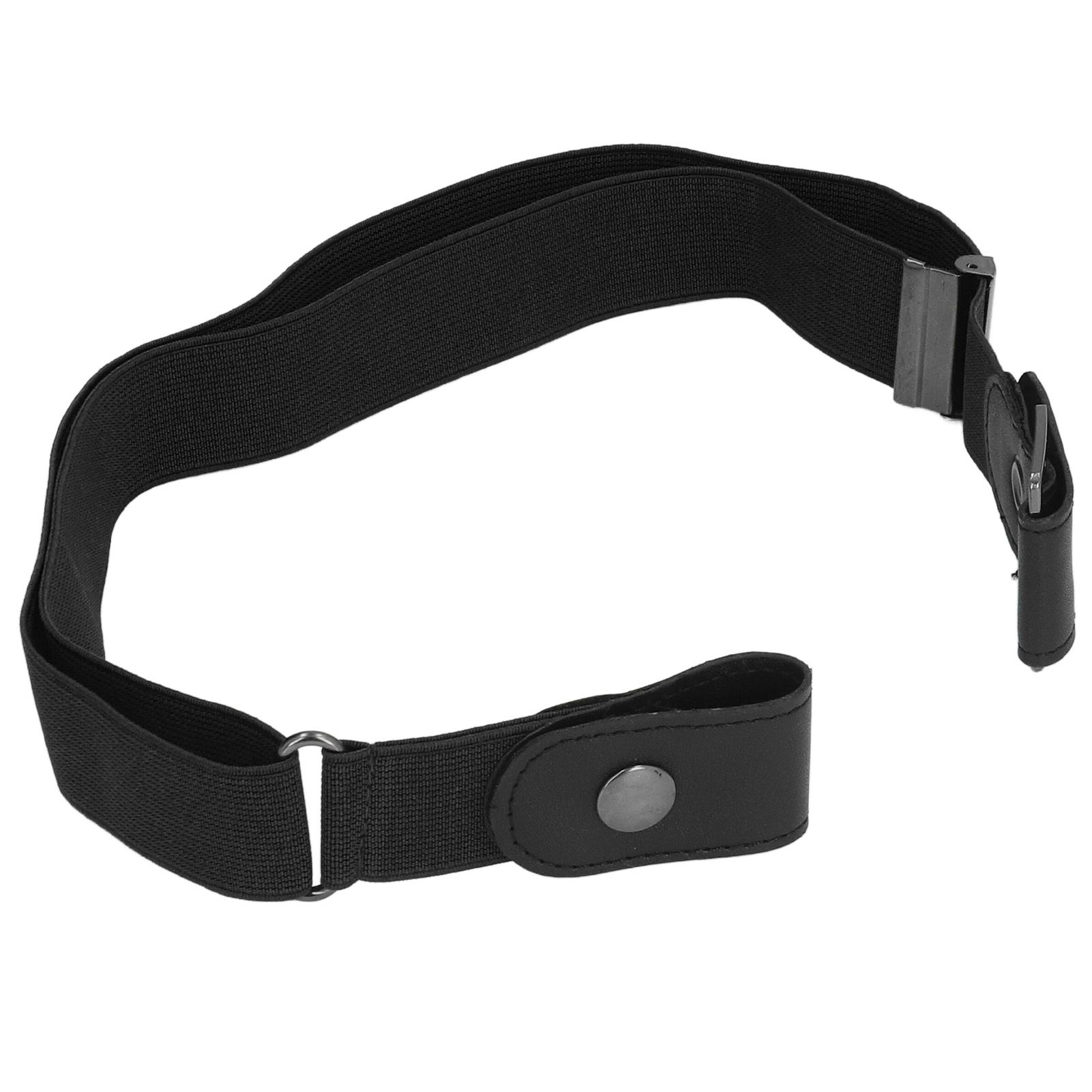 Buckle Free Stretch Belt Adjustable Japanese Invisible Traceless Belts for Women and MenBlack - Image 2