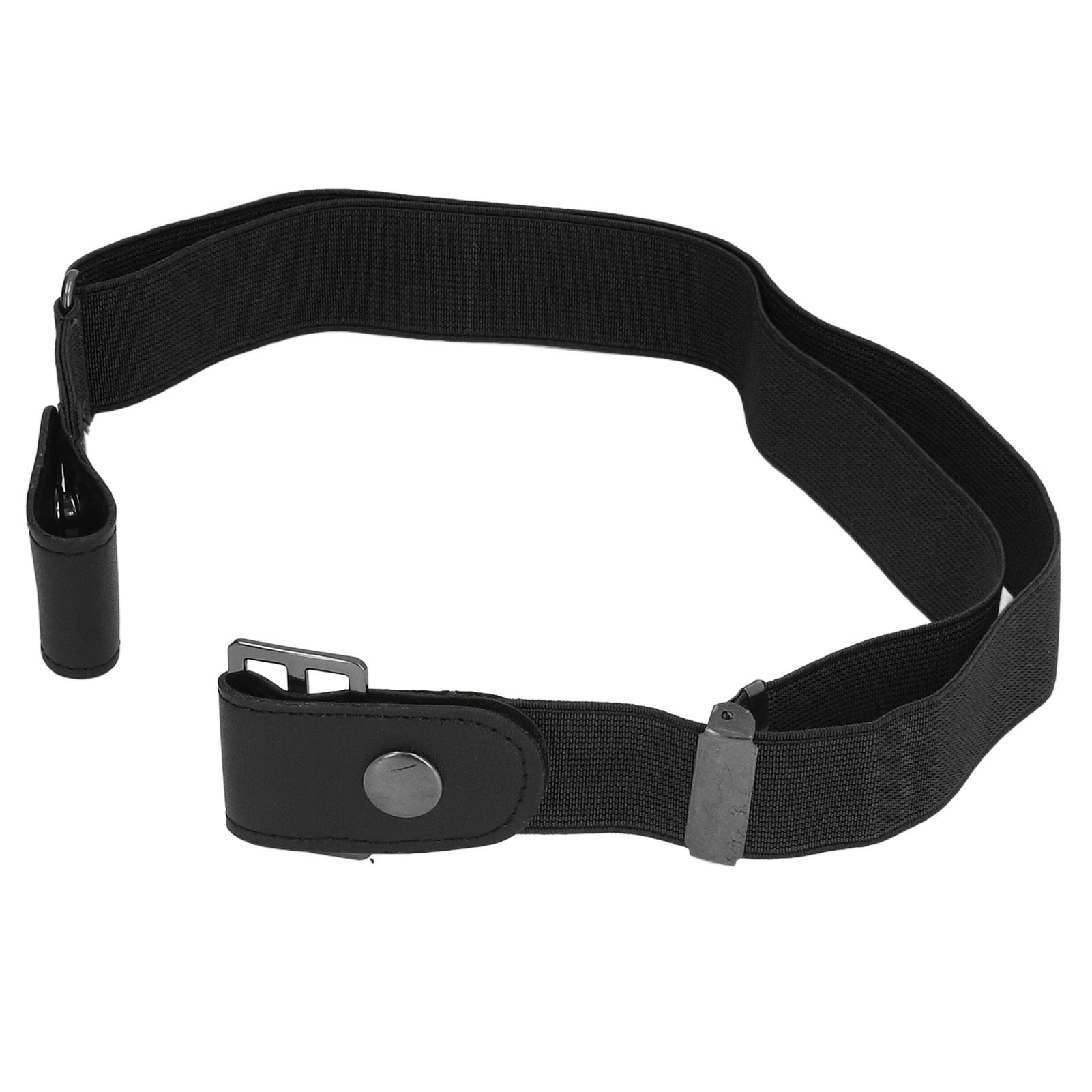 Buckle Free Stretch Belt Adjustable Japanese Invisible Traceless Belts for Women and MenBlack - Image 8