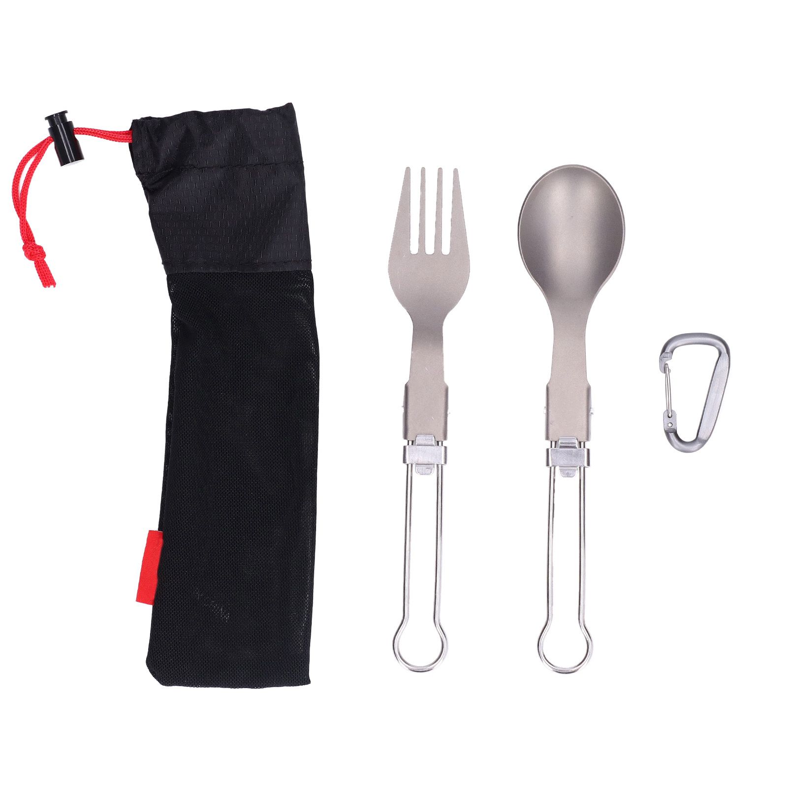 Camping Cutlery Set Camping Foldable Spoon Fork Portable Travel Tableware for Outdoor Picnic - Image 1