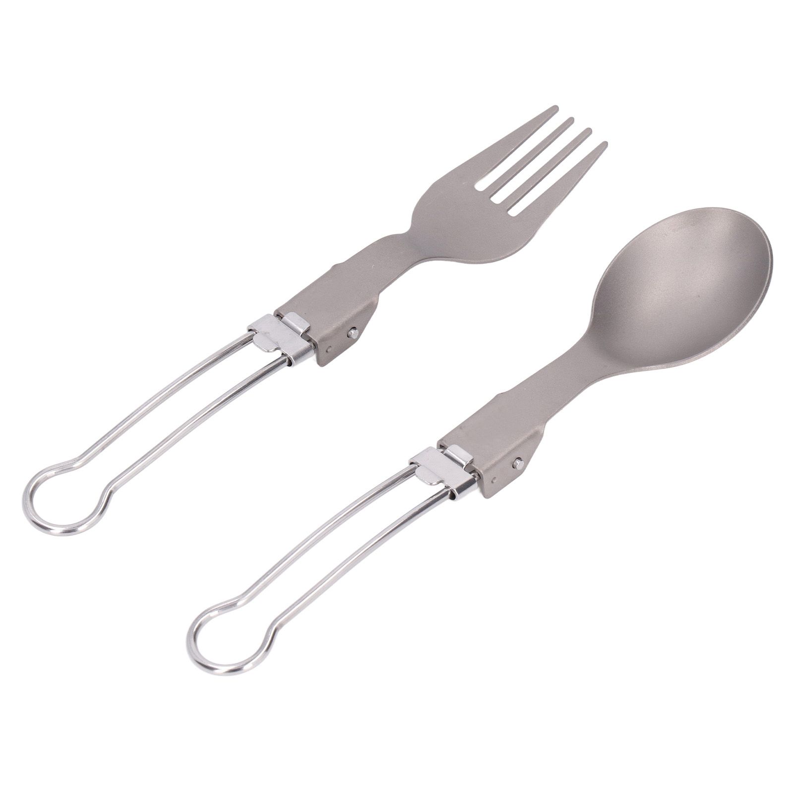 Camping Cutlery Set Camping Foldable Spoon Fork Portable Travel Tableware for Outdoor Picnic - Image 4