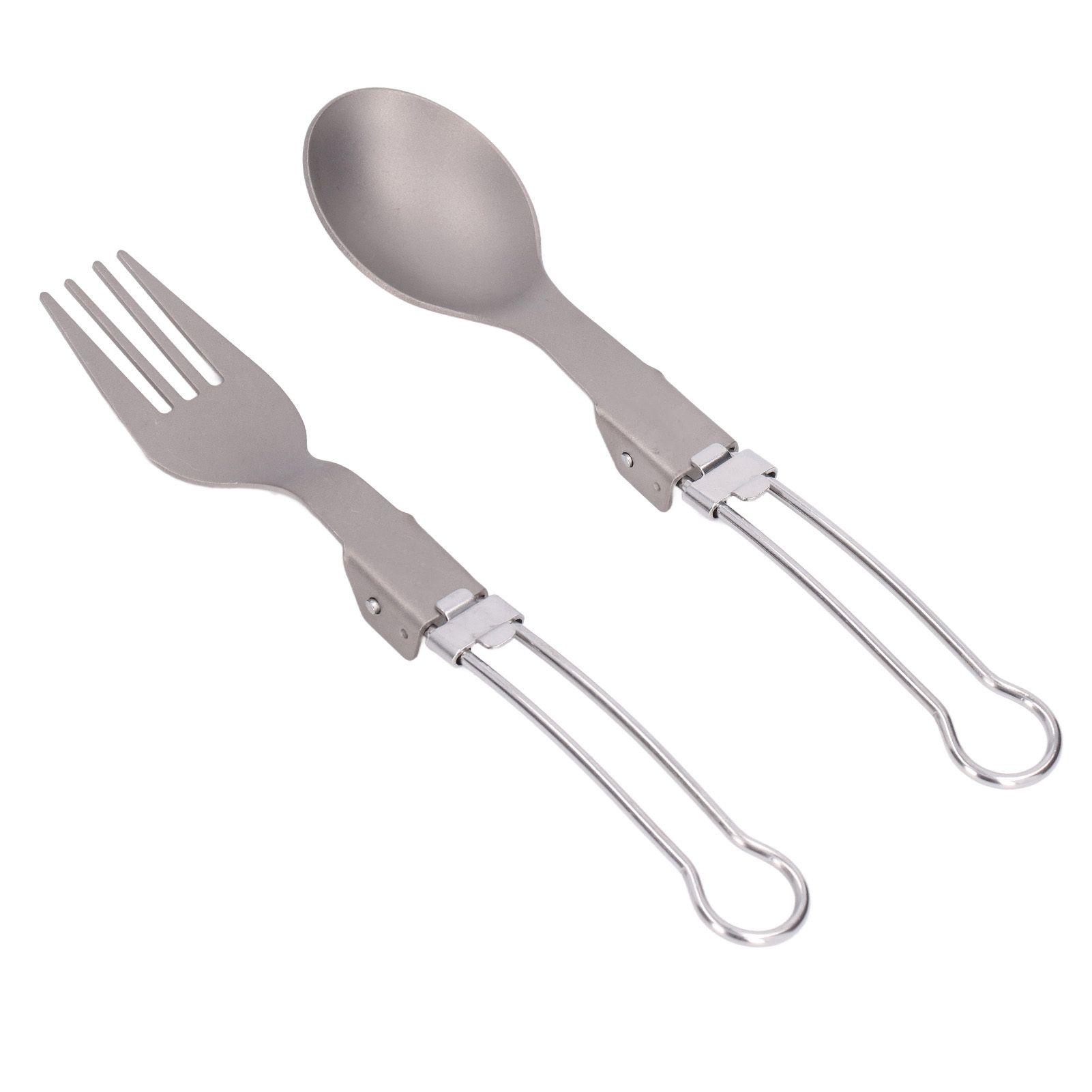 Camping Cutlery Set Camping Foldable Spoon Fork Portable Travel Tableware for Outdoor Picnic - Image 7